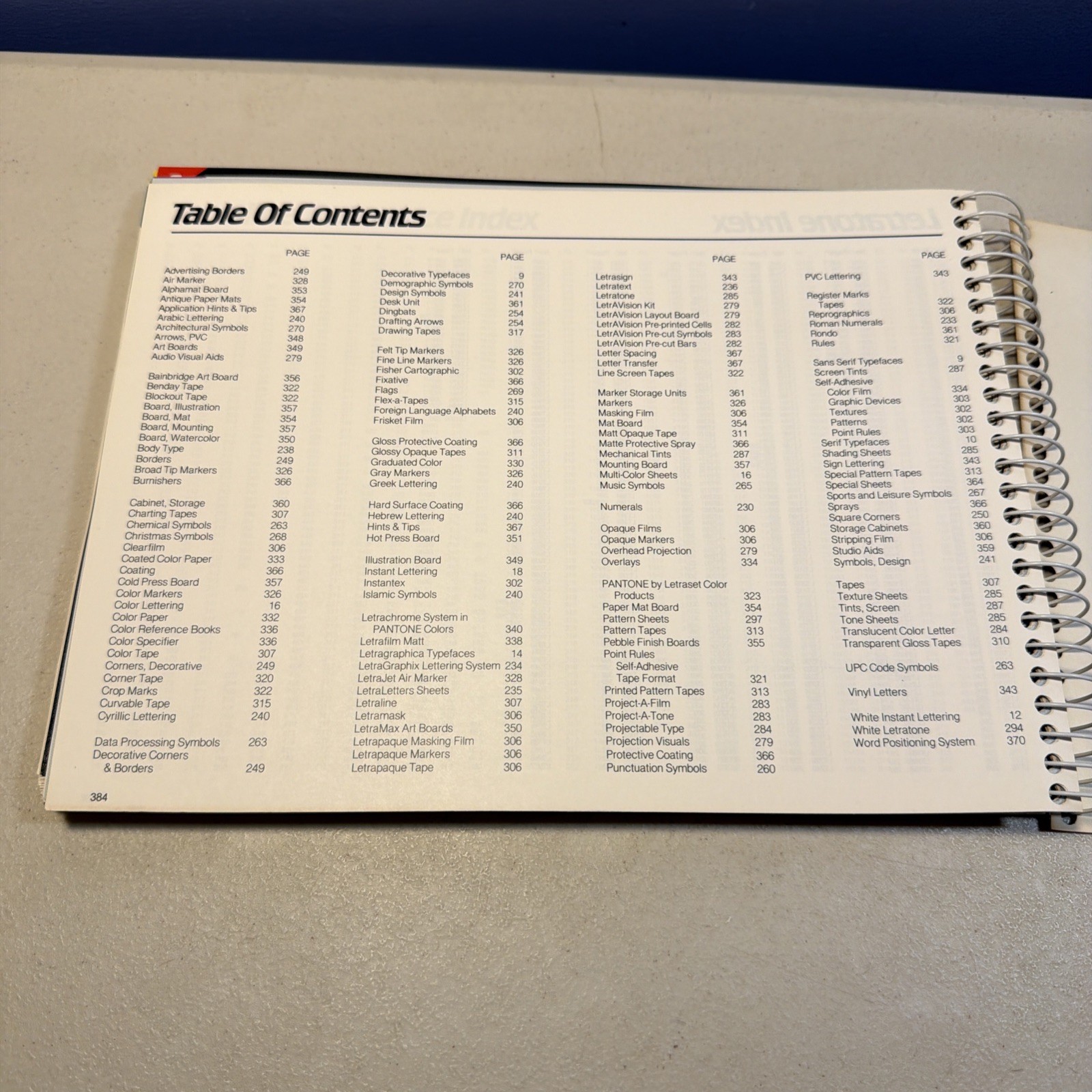 1986 LETRASET Graphic Art Reference Manual Pantone Color Guide