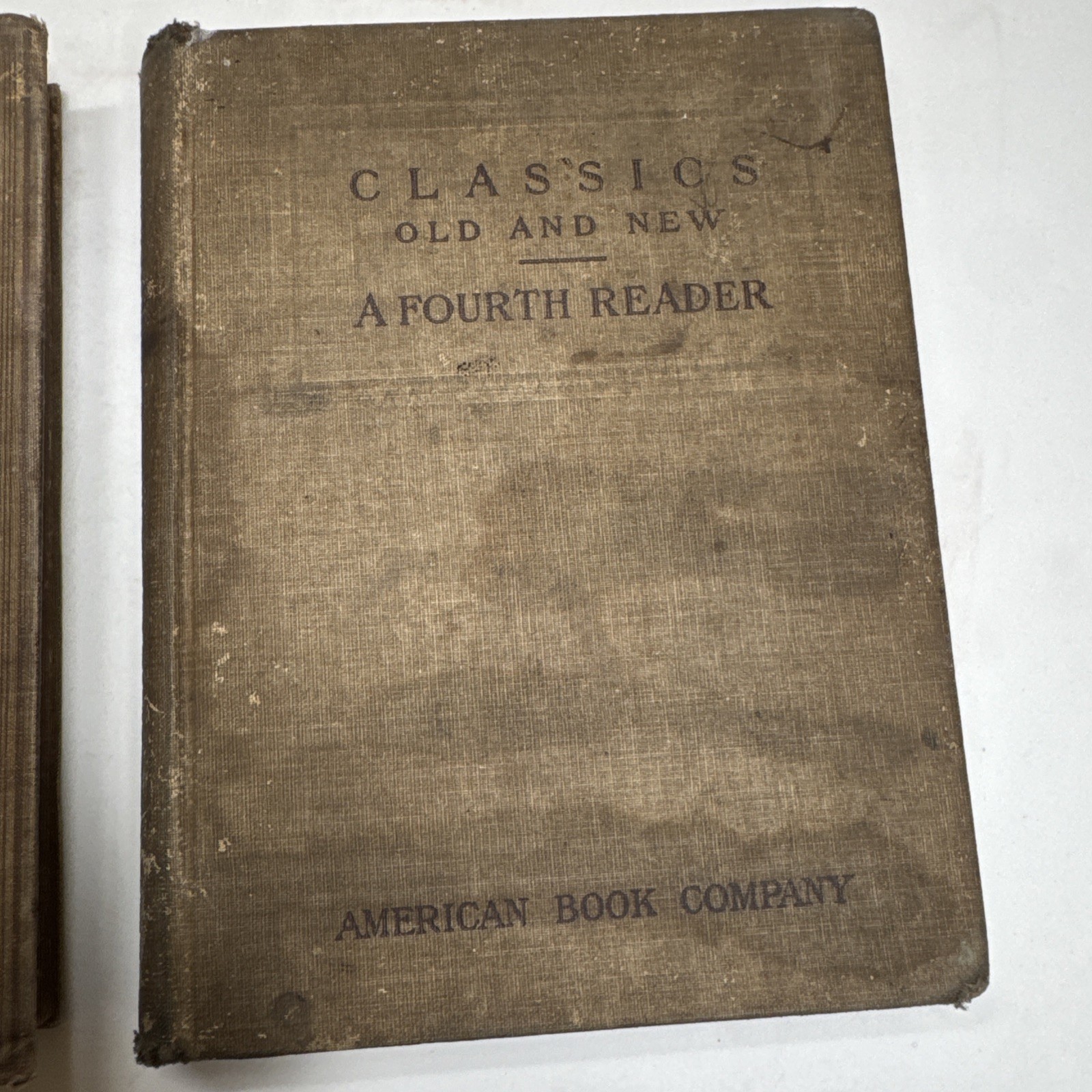 1899 Cyr’s Fourth Reader & 1906 Classics old and New Fourth Reader-VNTG Textbook