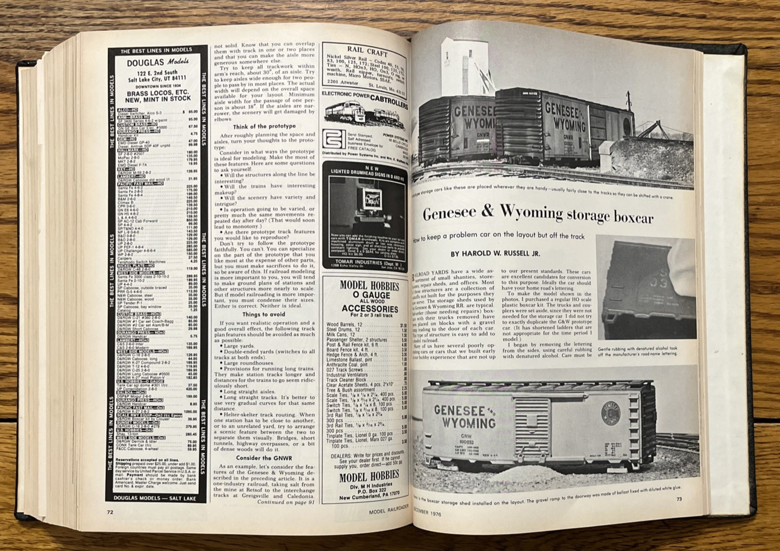 Model Railroader Bound Vol. 43 Complete Year 1976 *NICE!!