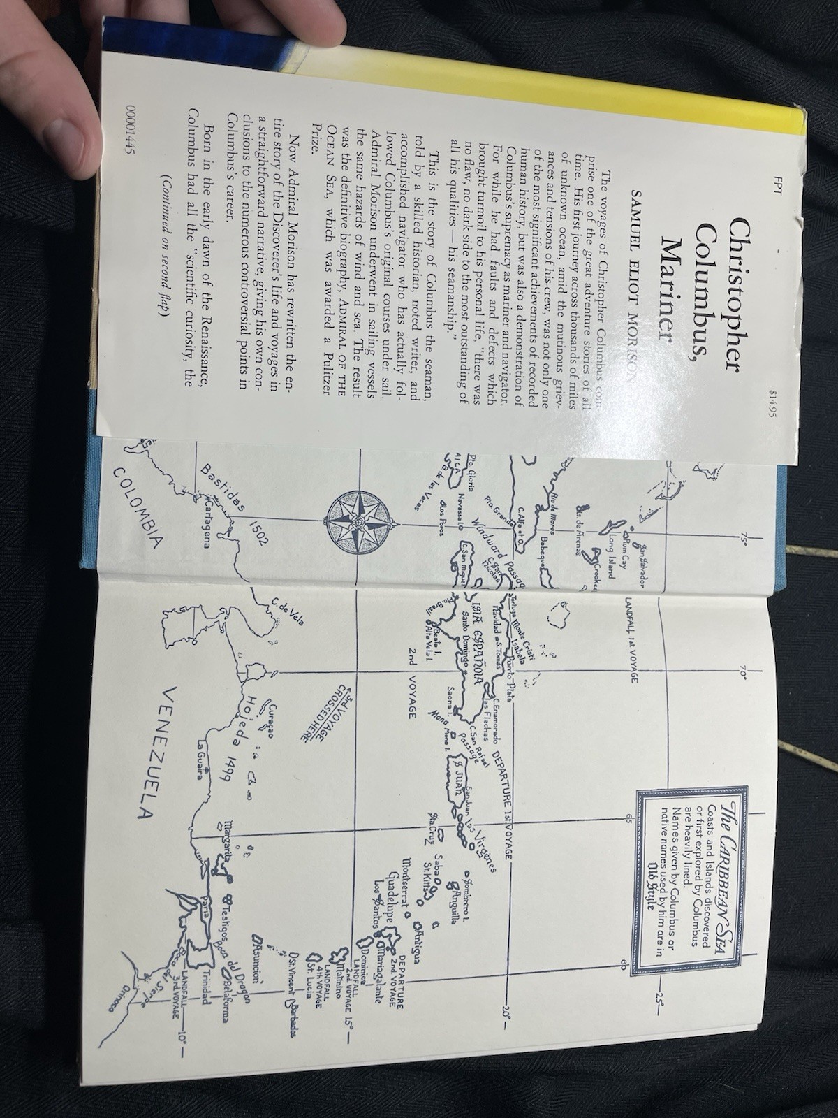 Christopher Columbus Mariner by Samuel Eliot Morison Hardcover Book