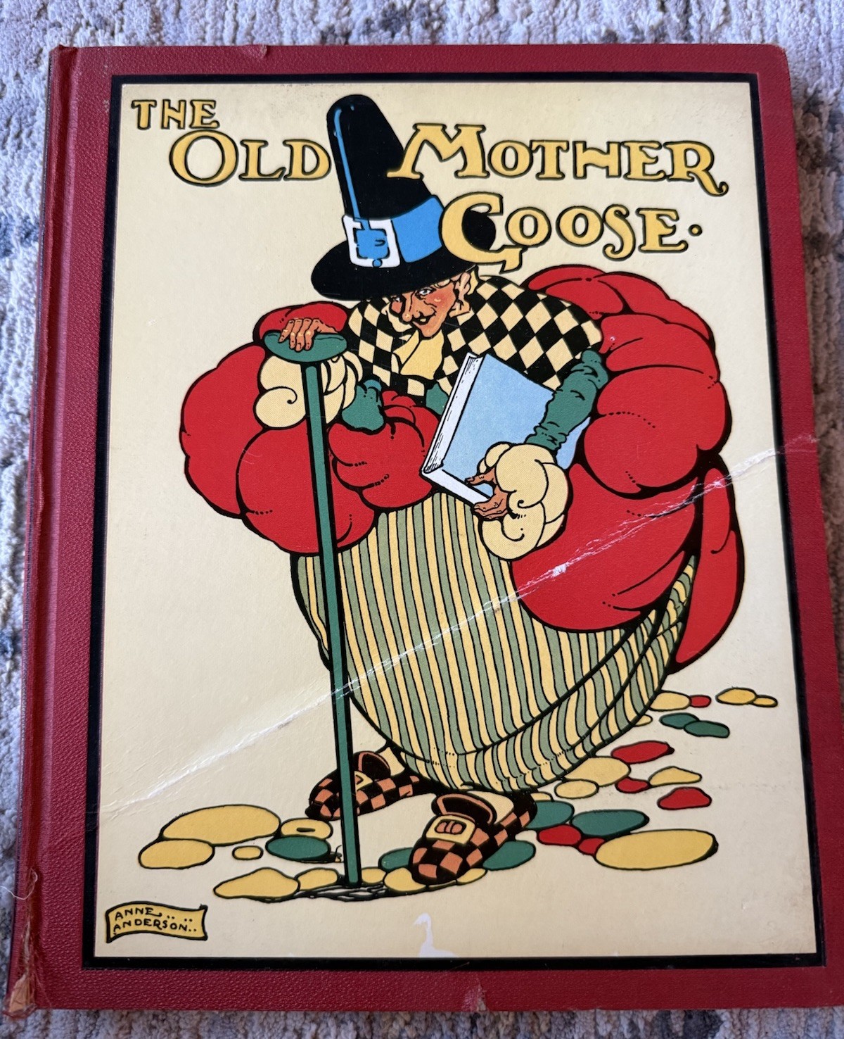 Vintage Old Mother Goose Nursery Rhyme Anne Anderson Illustrated Thomas Nelson