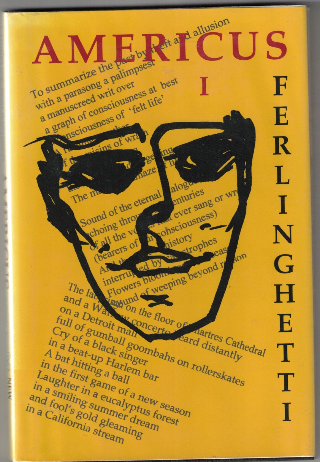 Americus, Book I / Lawrence Ferlinghetti ~ FIRST EDITION in DJ ~ LIKE NEW