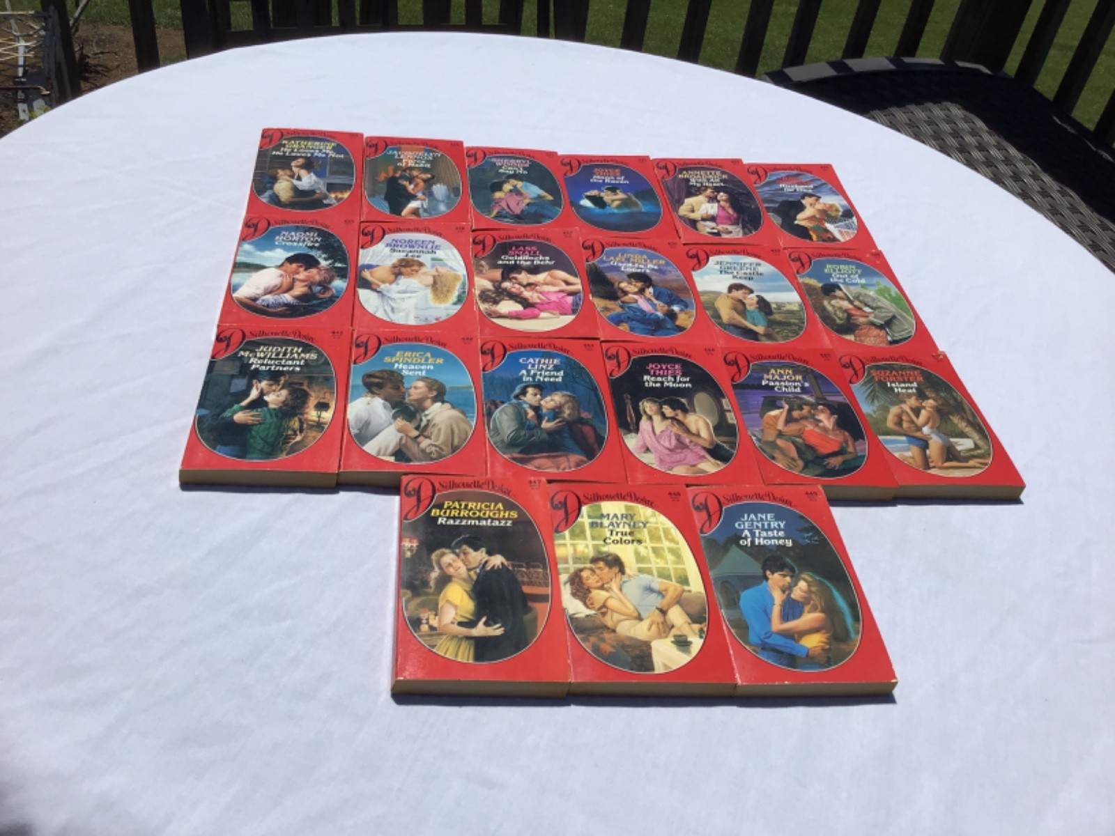 Silhouette Desire Paperbacks 1988 Lot of 42 Vintage #404-406,410-429 & 431-449