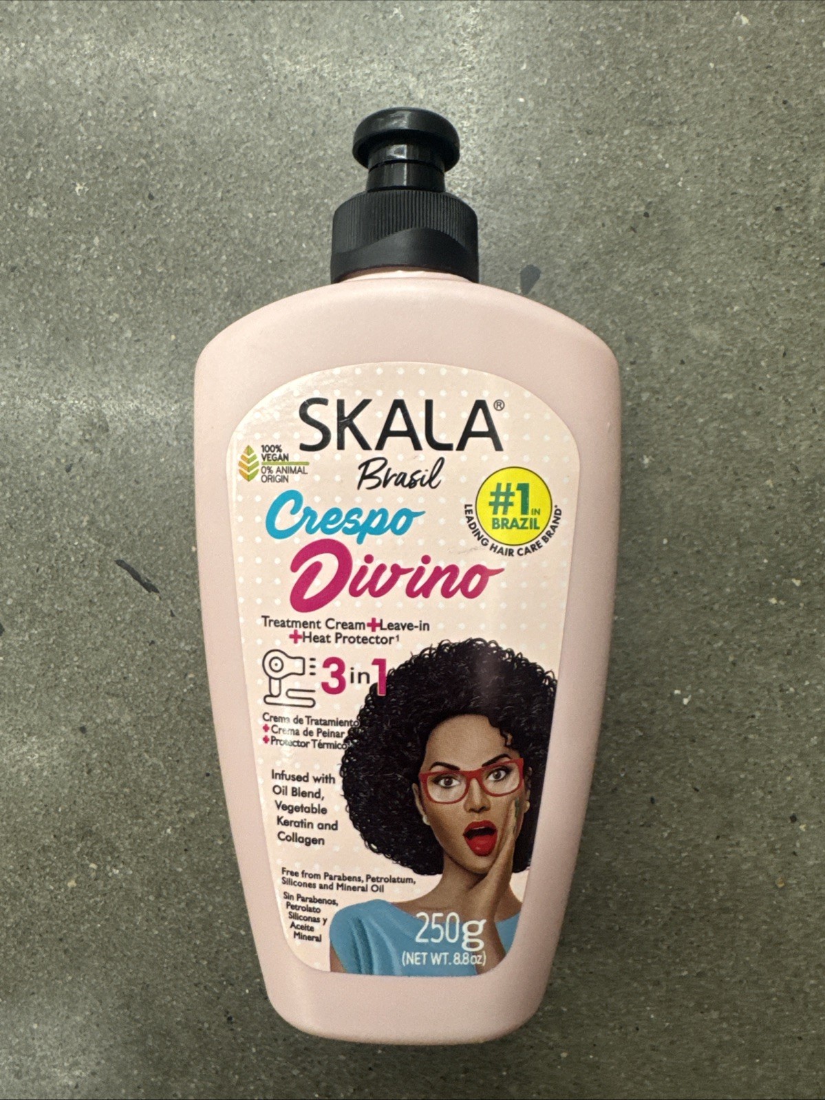 Skala – Expert – Creme para Pentear 3 em 1 Crespo Divino 250 Gr – (Net 8.81 Oz)