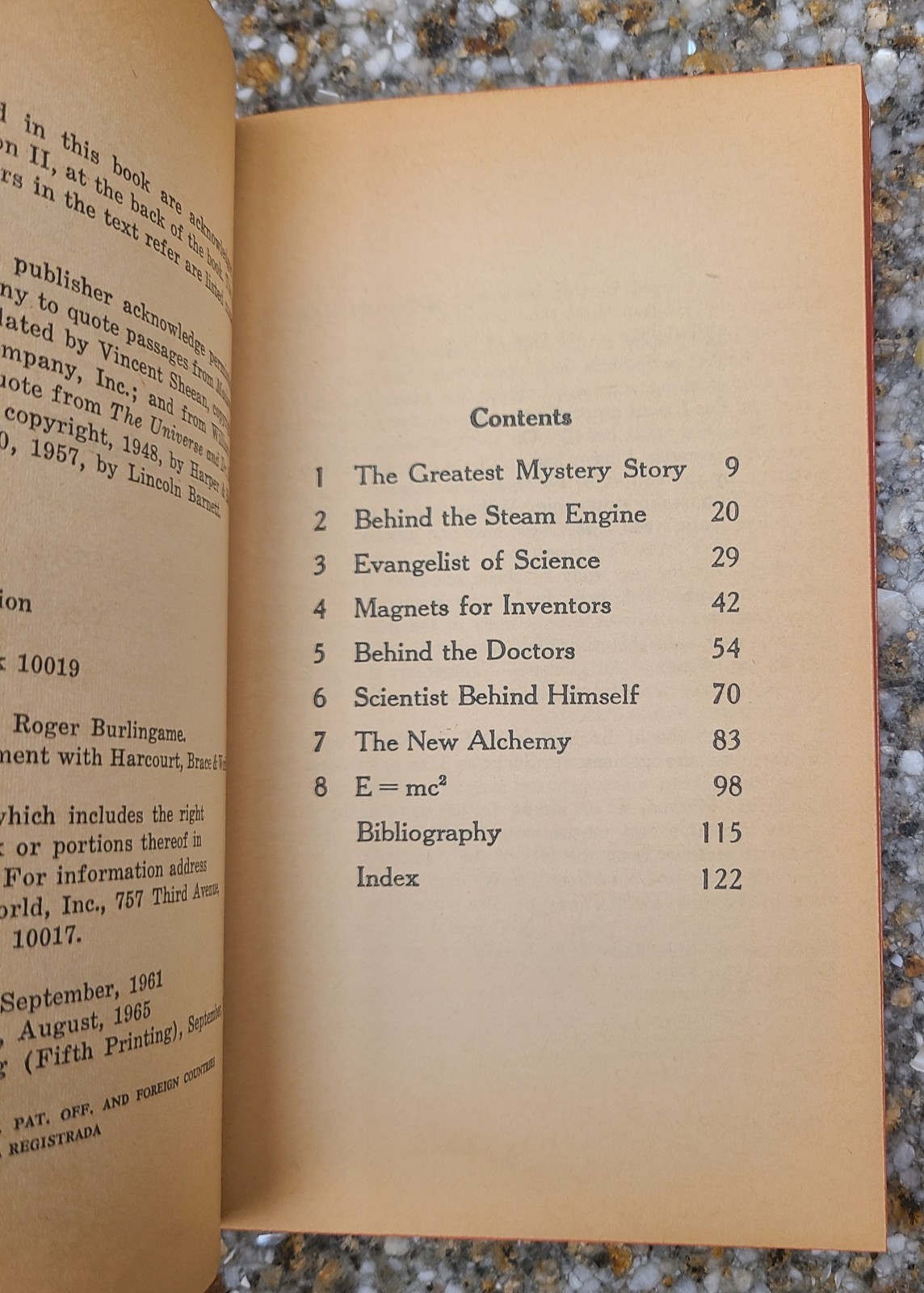SCIENTISTS BEHIND THE INVENTORS By ROGER BURLINGAME (PB 1967)