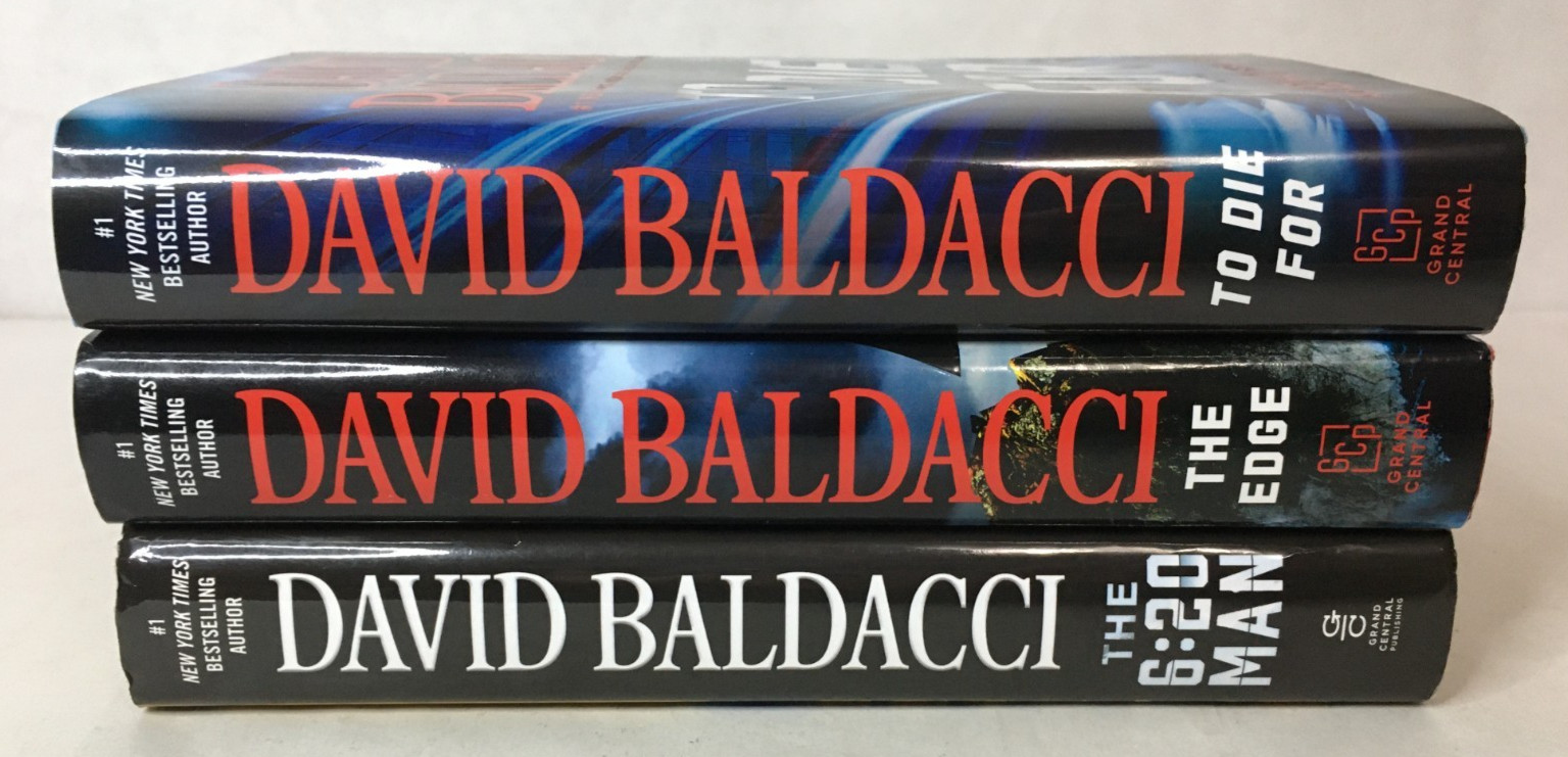 Lot of 3 Complete The 6:20 Man Series Books 1-3 by David Baldacci Thrillers