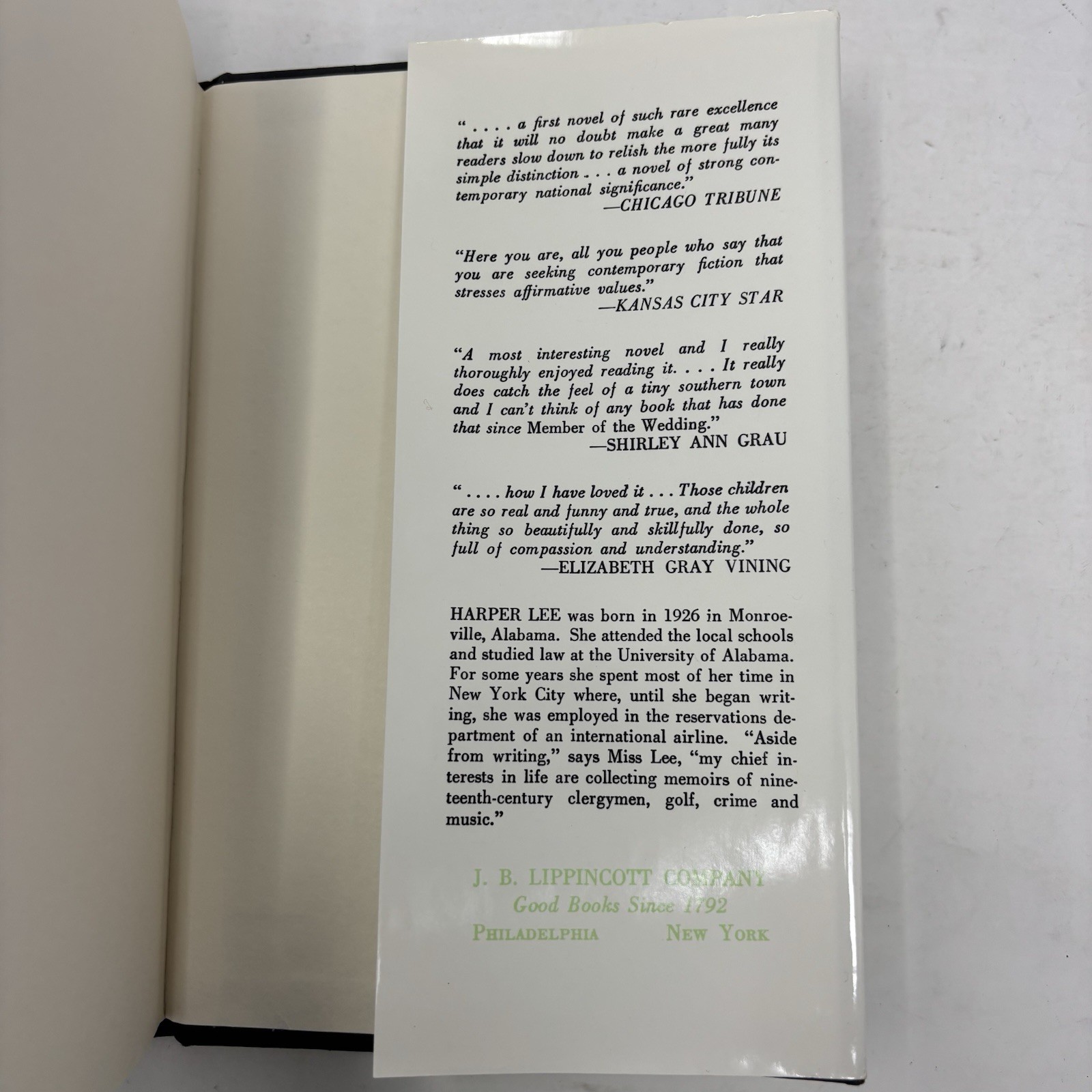 To Kill a Mockingbird Harper Lee Hardcover 1960 Edition Vintage Printed in USA