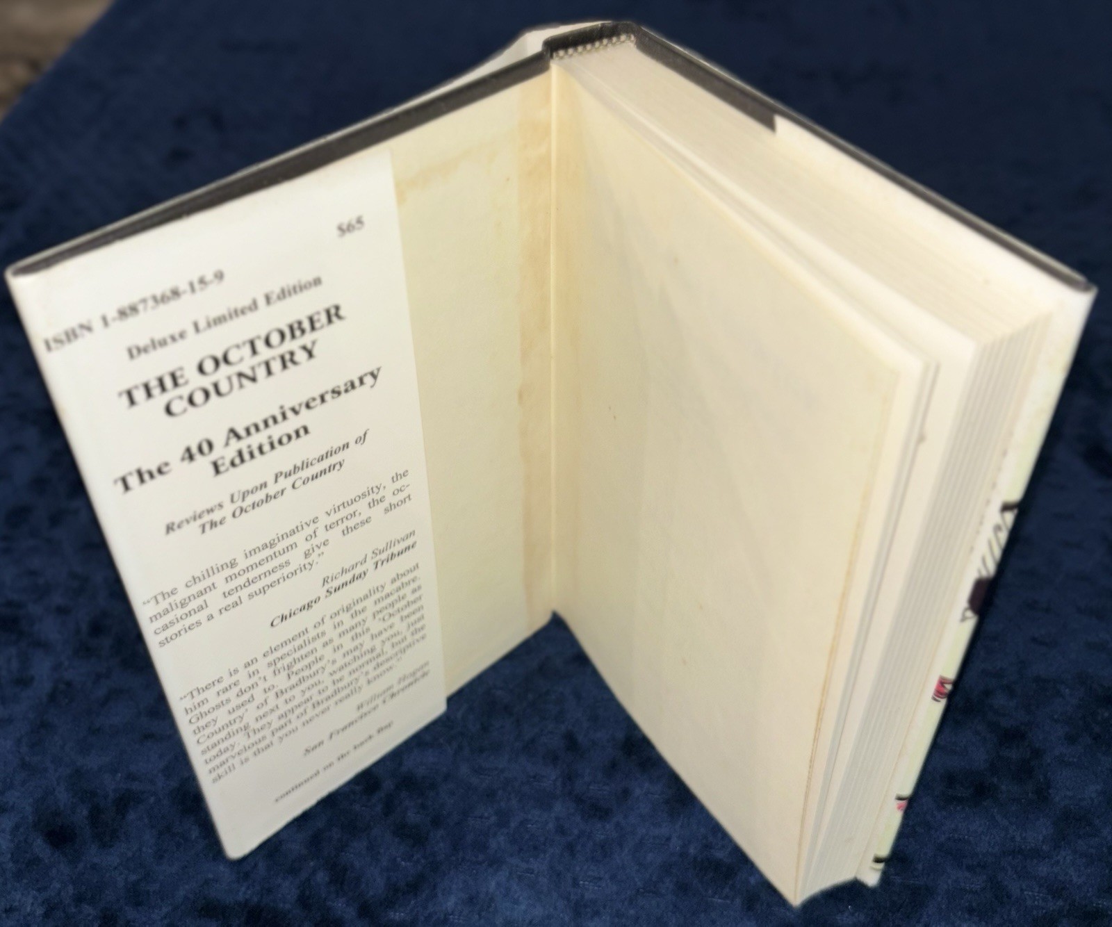 Ray Bradbury: The October Country 40th Signed/ Numbered: PC of 500 & Xmas Card