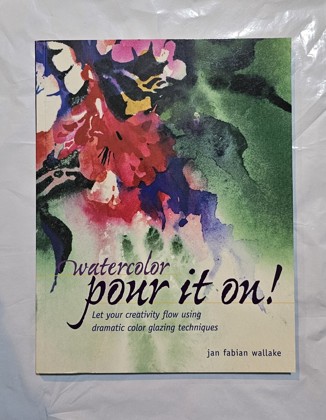 Watercolor Soft Cover Book 8.5×11″ Art Technique Pour It On 127 Pages