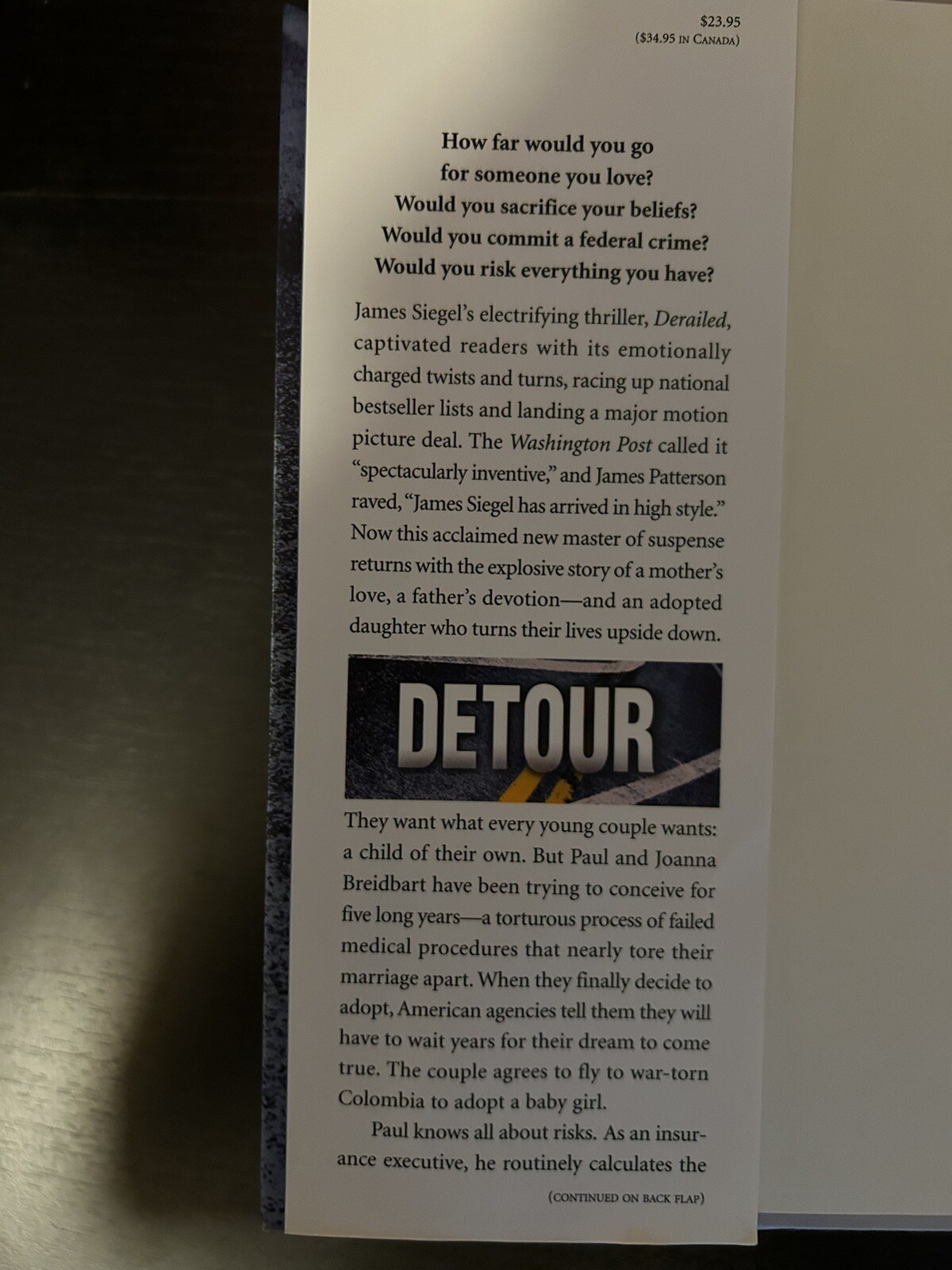 Detour – by James Siegel