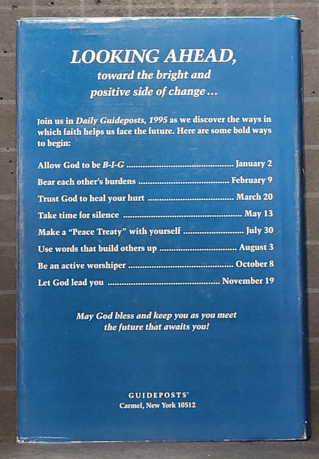 Daily Guideposts 1995 Spirit-Lifting Devotional Every Day of the Year 856
