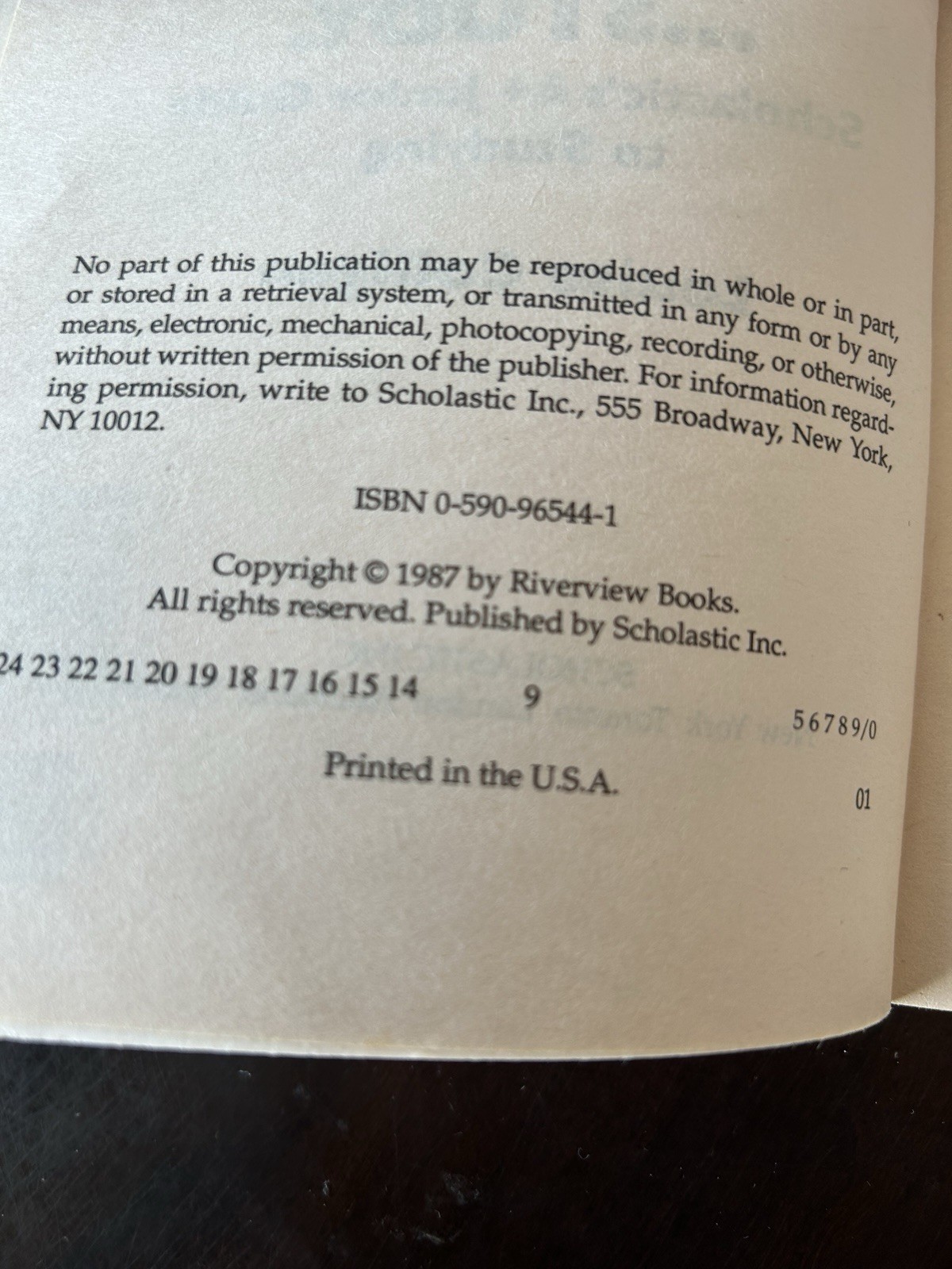 Help! I Have To Study by Louise Colligan Scholastic 1987 (PB)