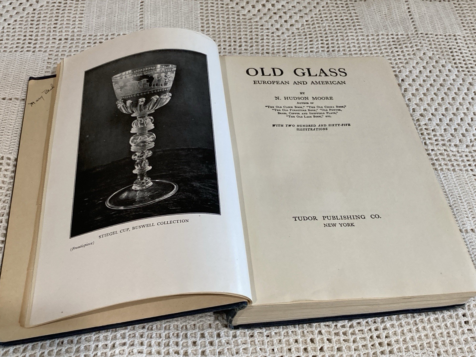 Old Glass European and American (Hardcover book, 1924, 1946) N. Hudson Moore