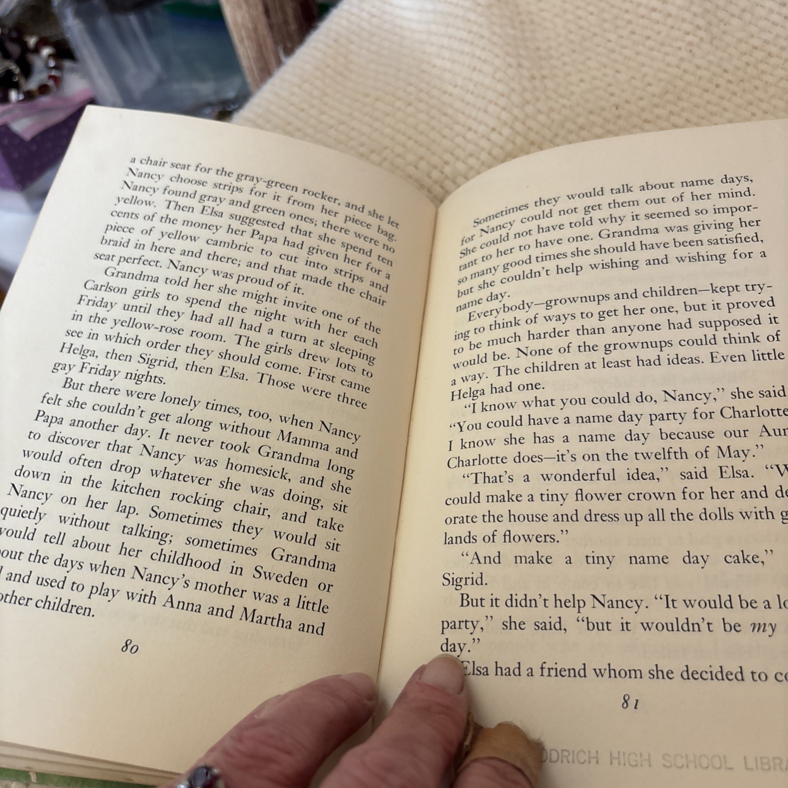 The Golden Name Day by Jennie D Lindquist Previous High School Library Book.
