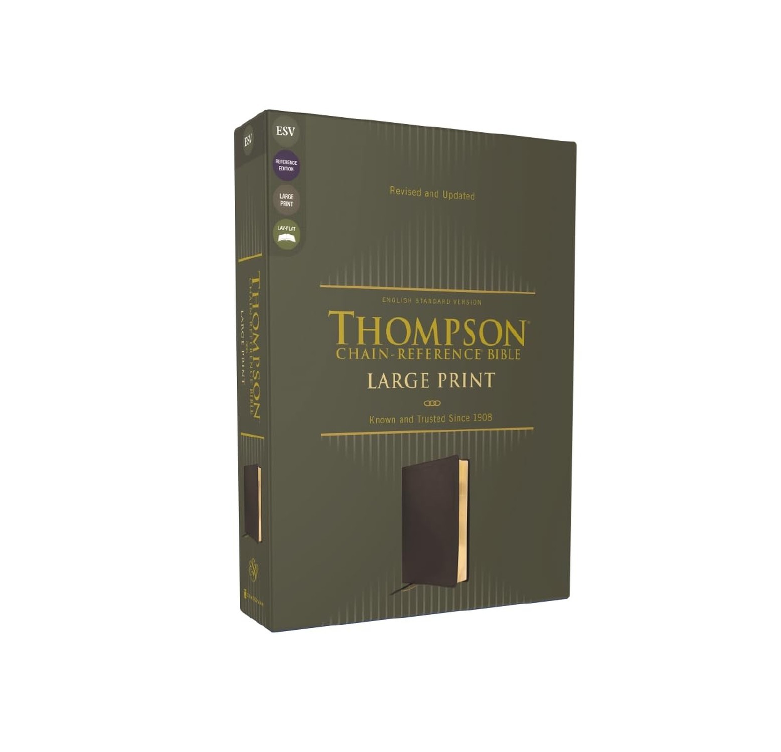 ESV, Thompson Chain-Reference Bible, Large Print, Leathersoft, Black, Red Let…