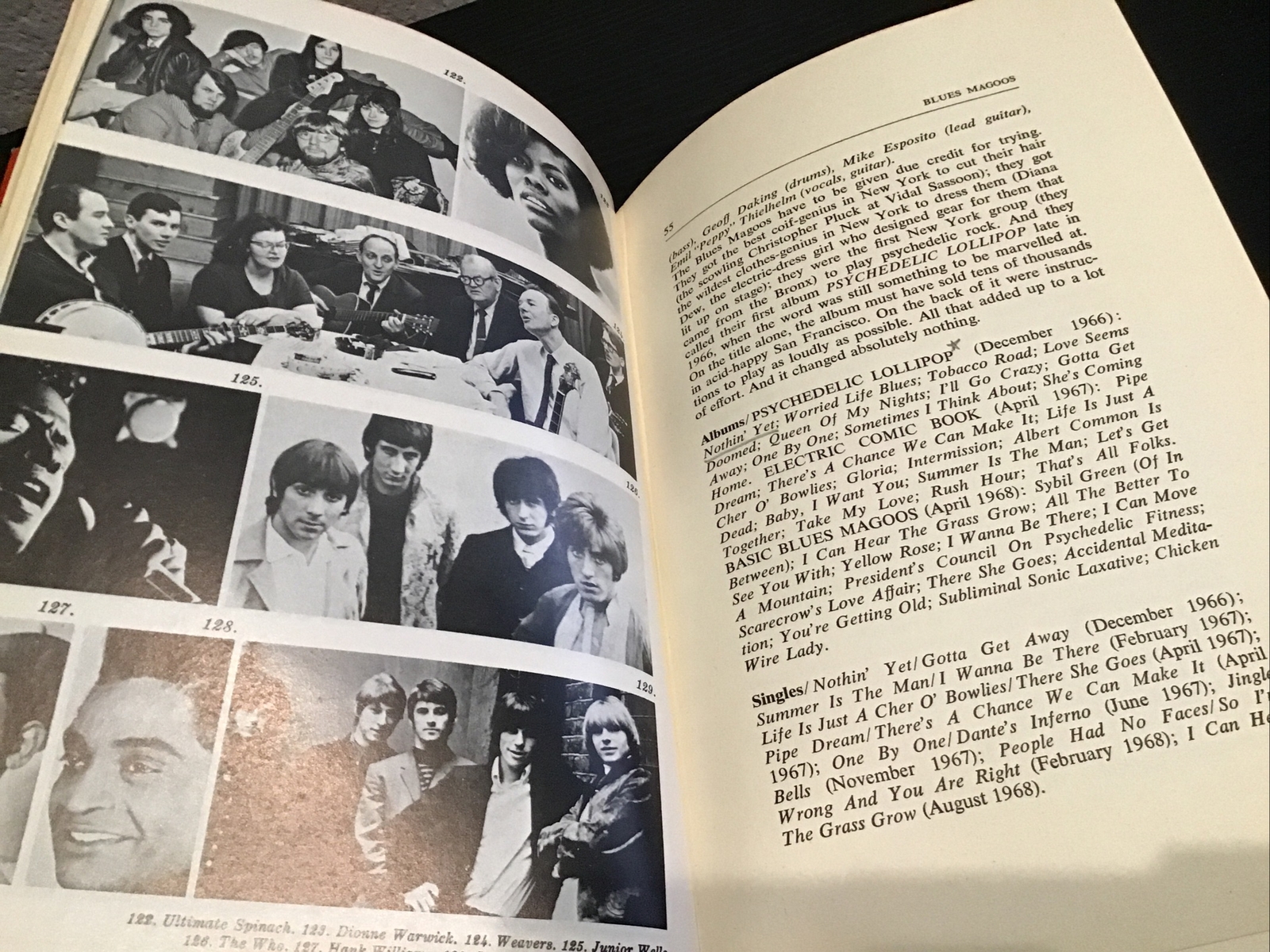 Lillian Roxon’s ROCK ENCYCLOPEDIA HC 1969 3rd print 600+ pages, photos