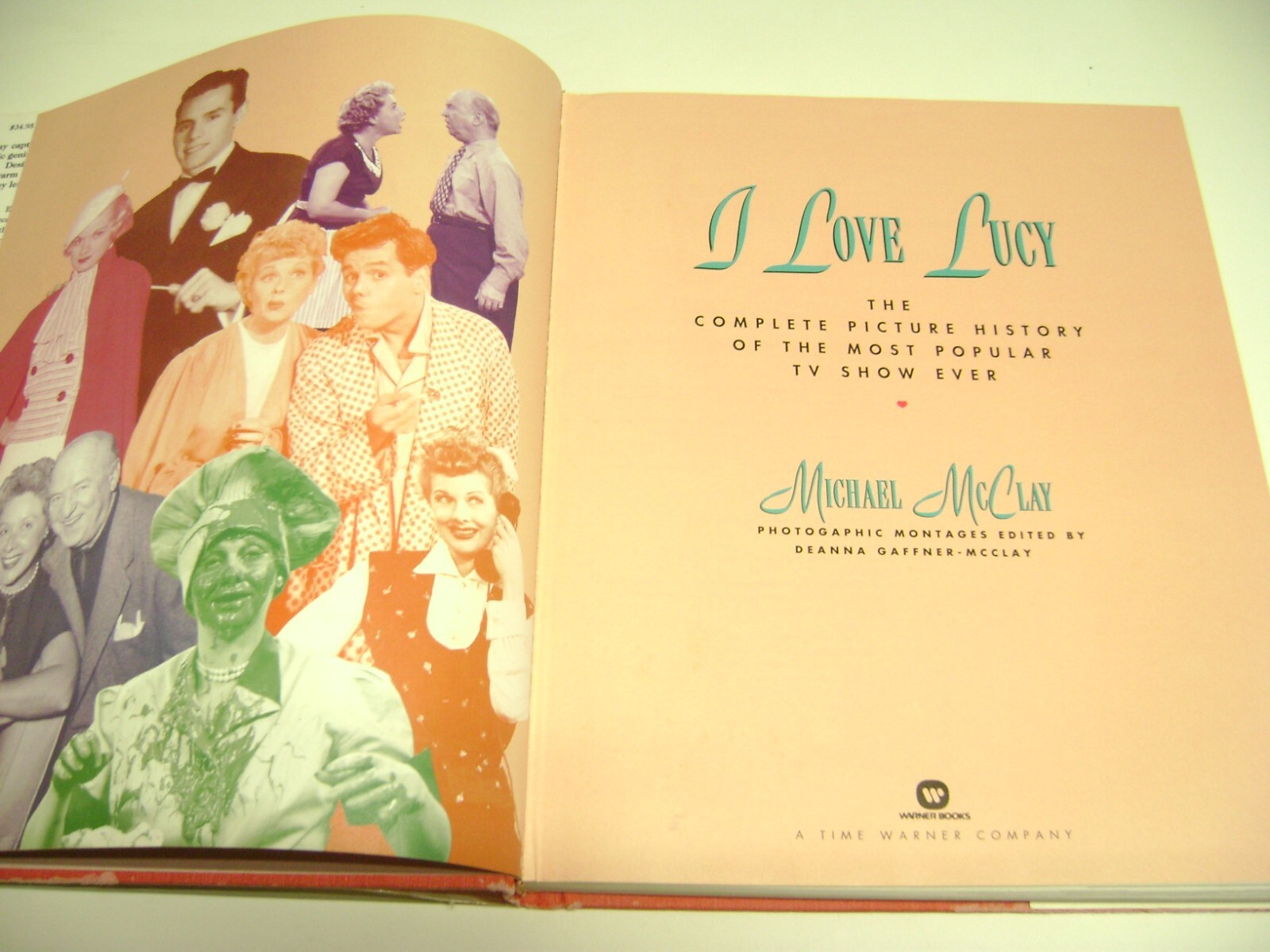 HUGE 1995 Time Warner Hardcover Book, I LOVE LUCY, First Printing, 248 pages