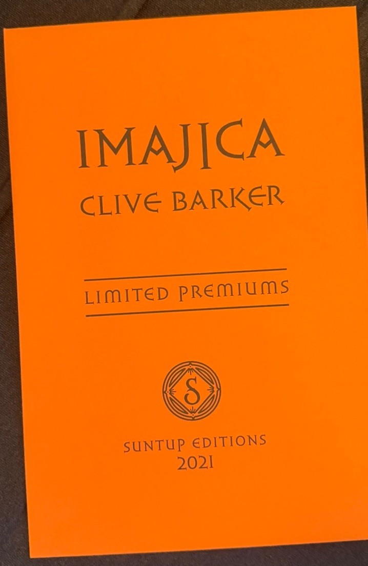 IMAJICA Signed by CLIVE BARKER SUNTUP NUMBERED Plus imaginer rare Prints