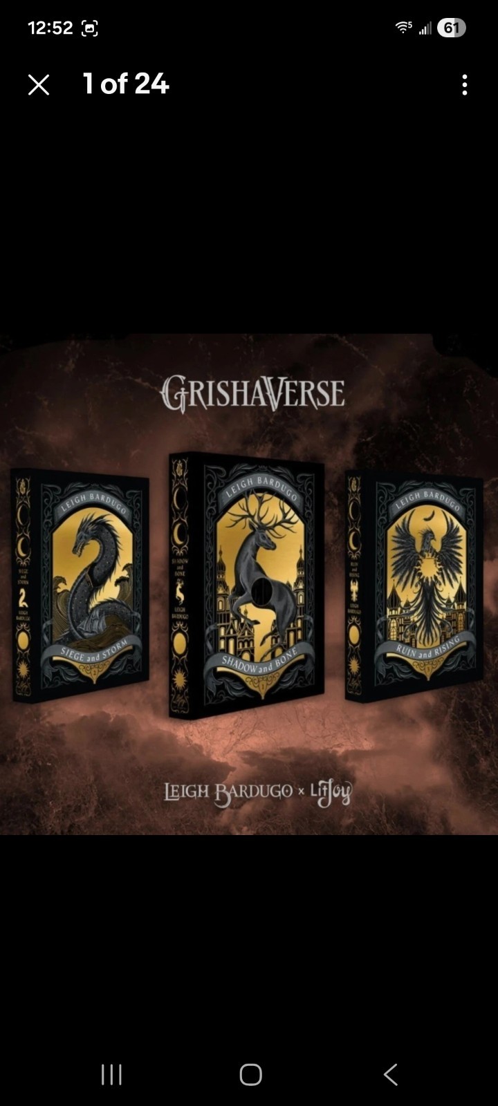 Litjoy Leigh Bardugo Shadow and Bone + King Of Scars bundle Grishaverse sealed