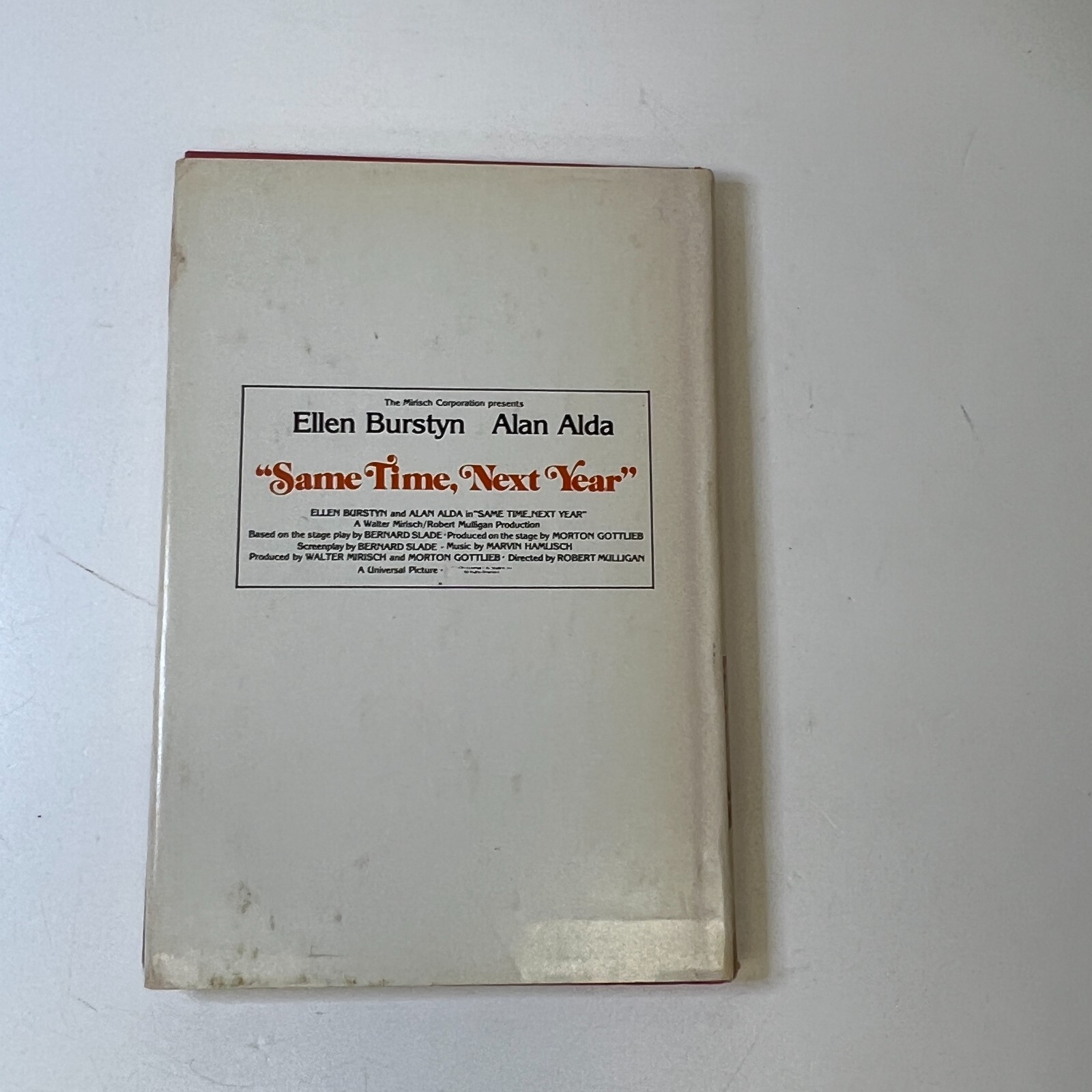 Same Time Next Year Bernard Slade Ddelacorte Press 1975 Book Club Ed RARE VTG