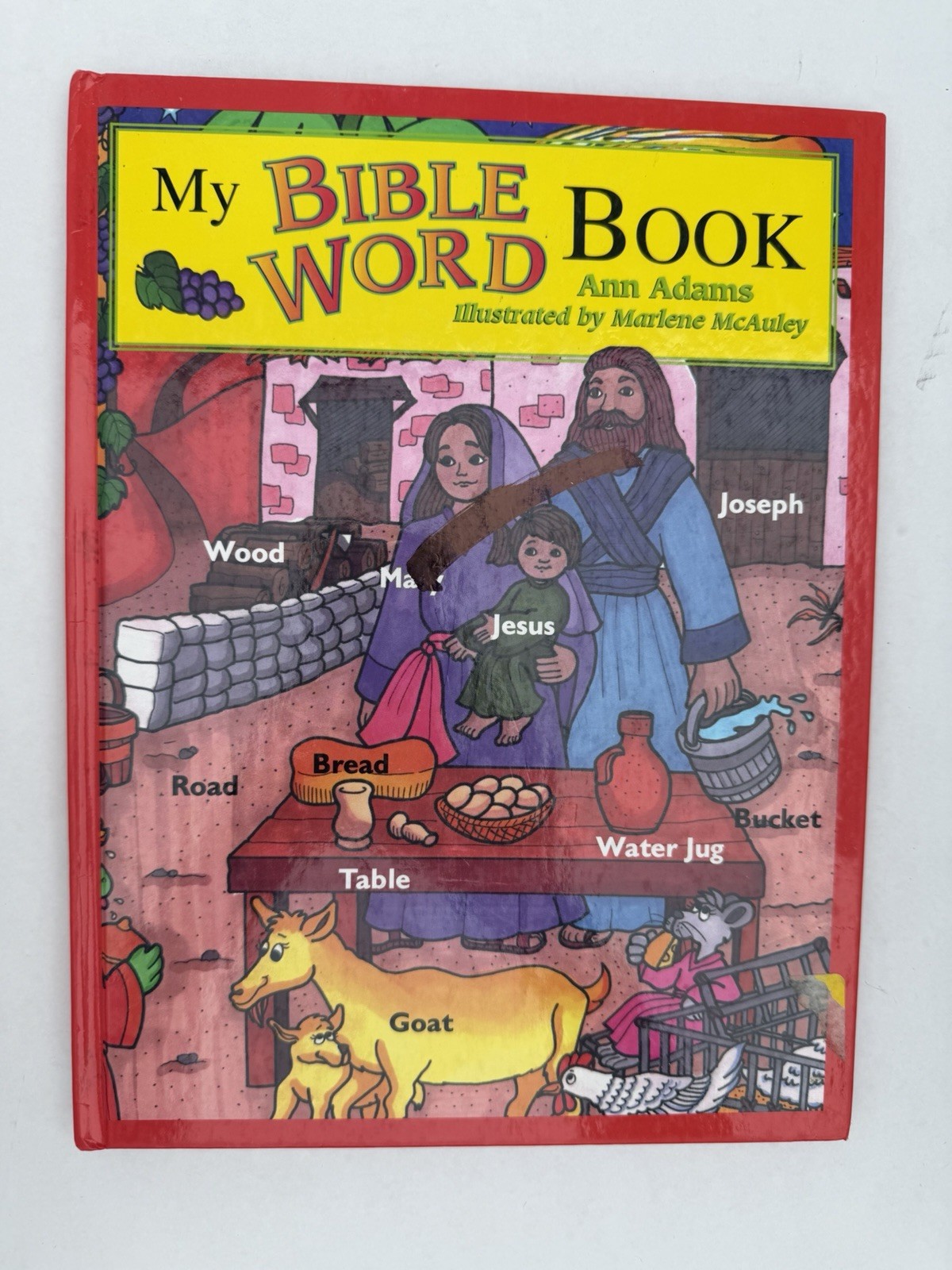 My Bible Word Book Hardcover 1997 Ann Adams Illustrated Marlene McAuley Ages 4-8