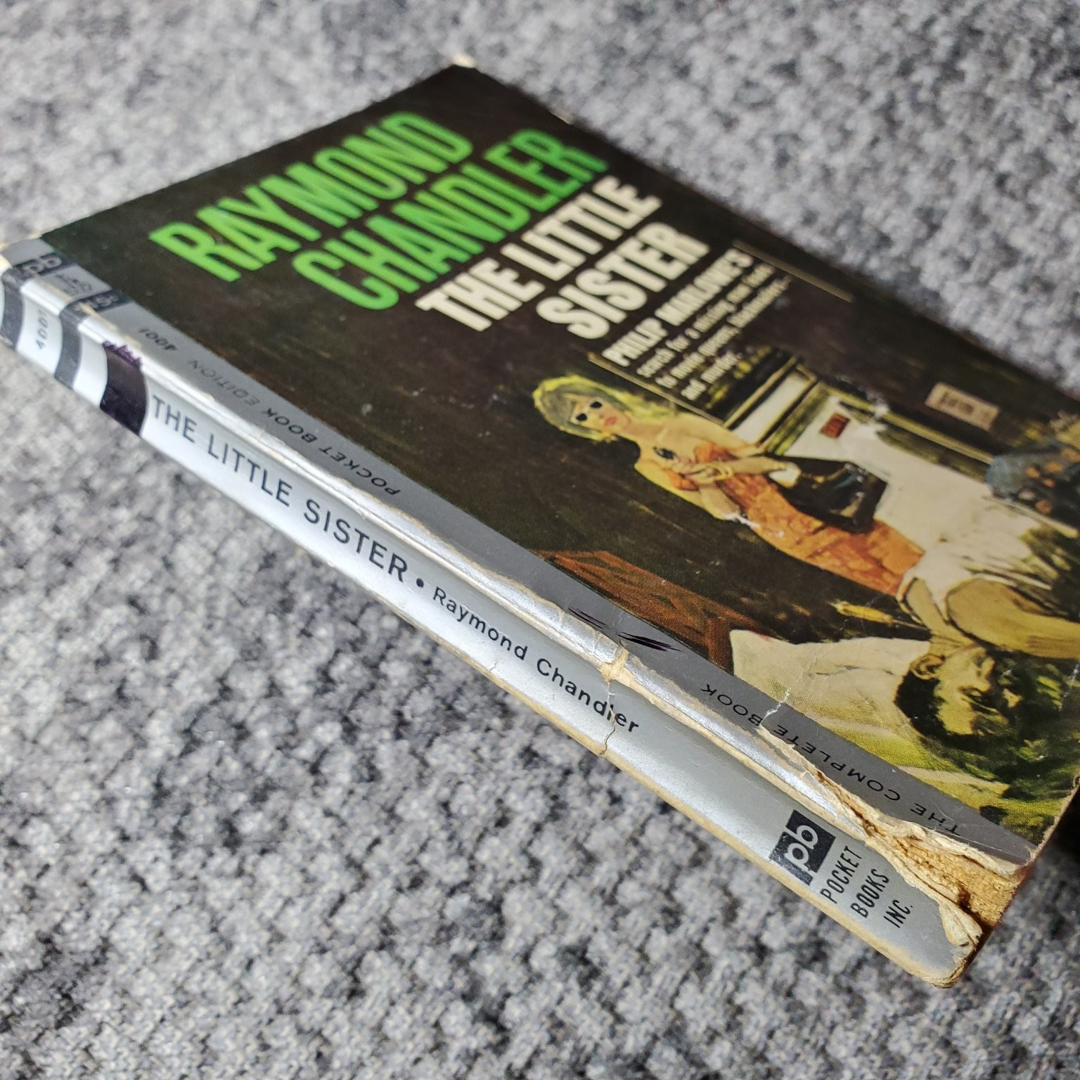 The Little Sister Raymond Chandler 1963 4th Printing Philip Marlowe Pocket Books
