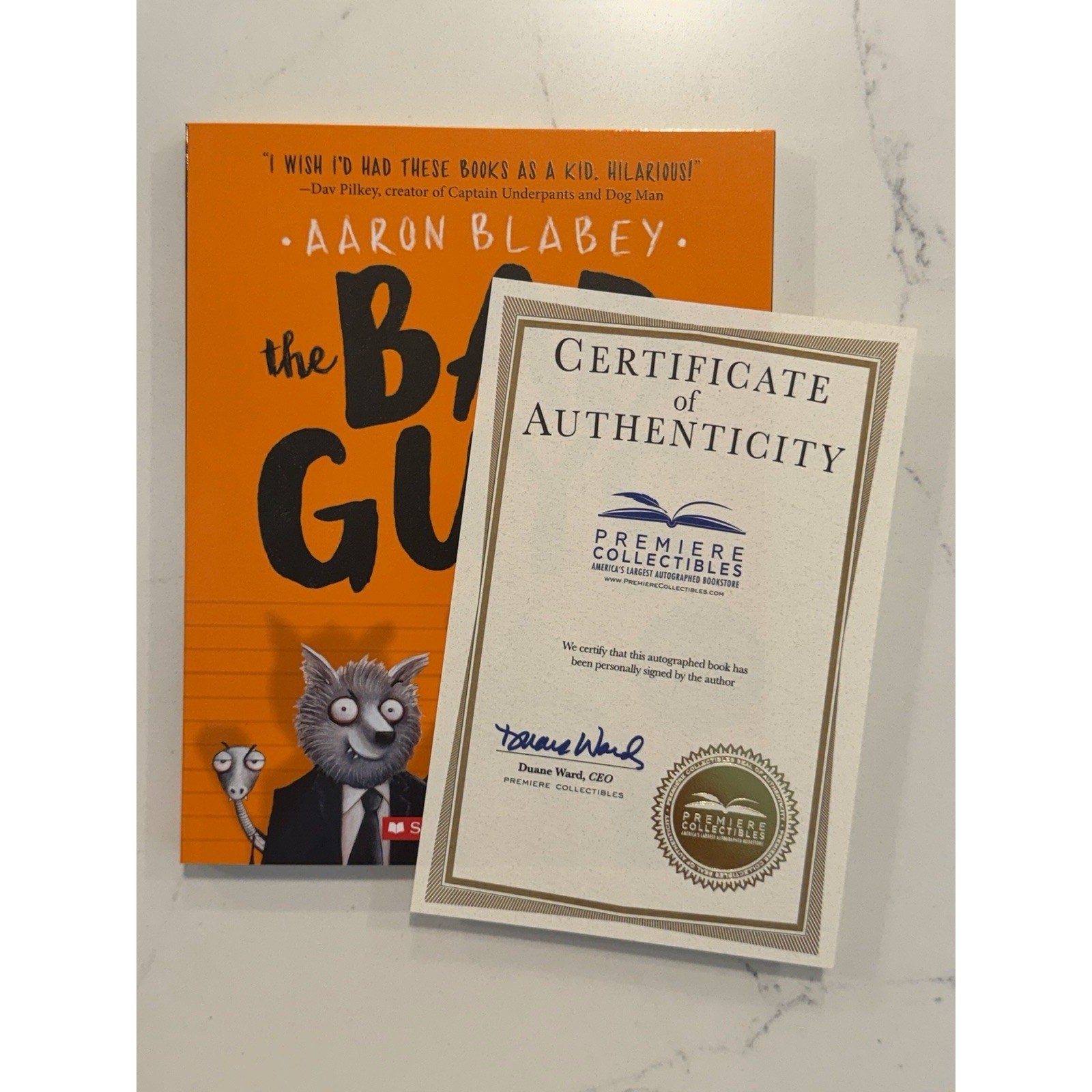 SIGNED- The Bad Guys Ser.: The Bad Guys by Aaron Blabey Paperback AUTOGRAPHED #2