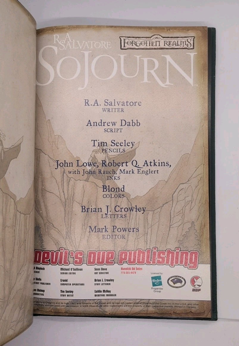 Sojourn by R. A. Salvatore (2006, Devil’s Due Publishing)