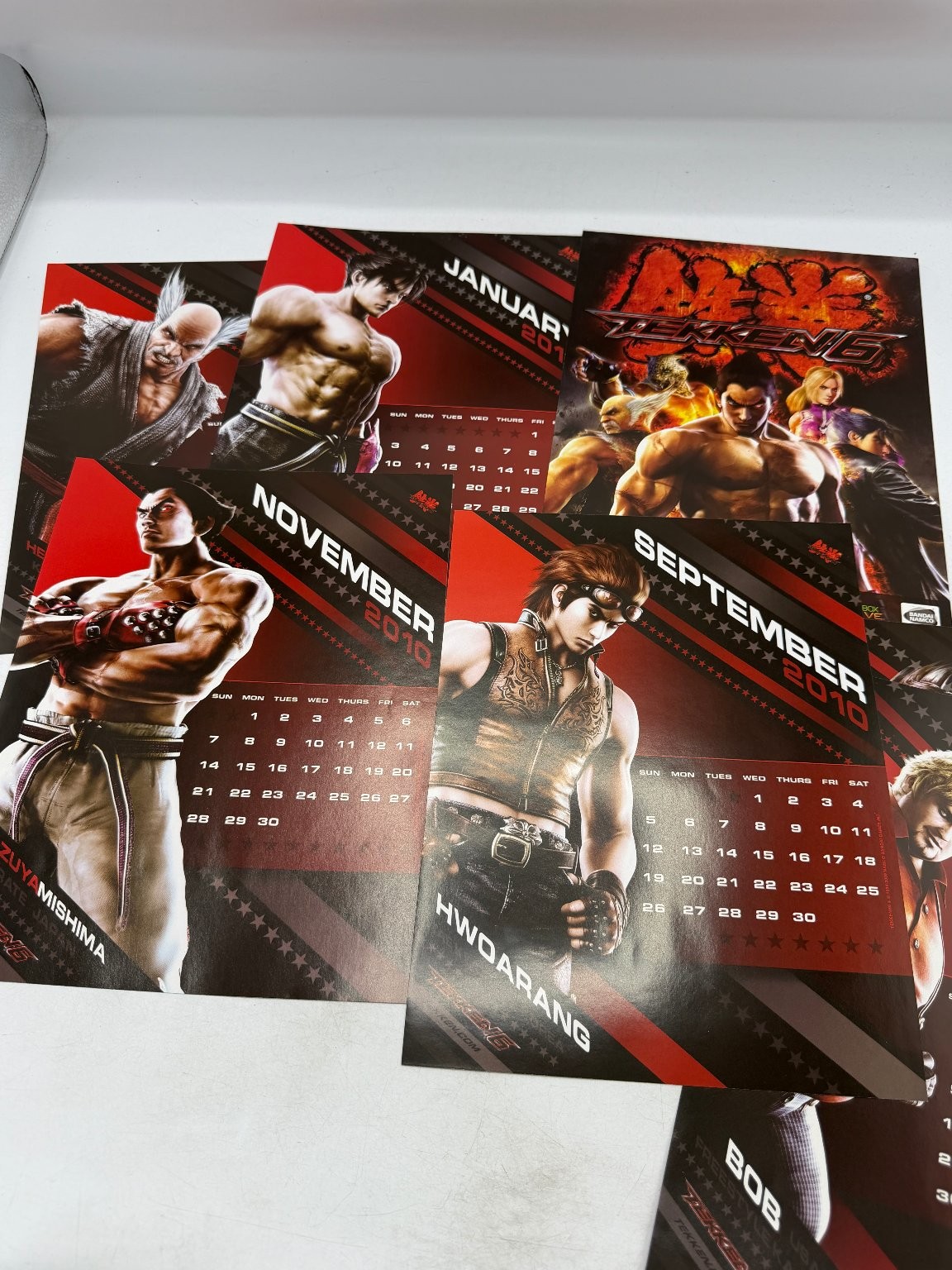 Tekken 6 Limited Edition Premium Gift Calendar 2009-2010 Bandai Namco