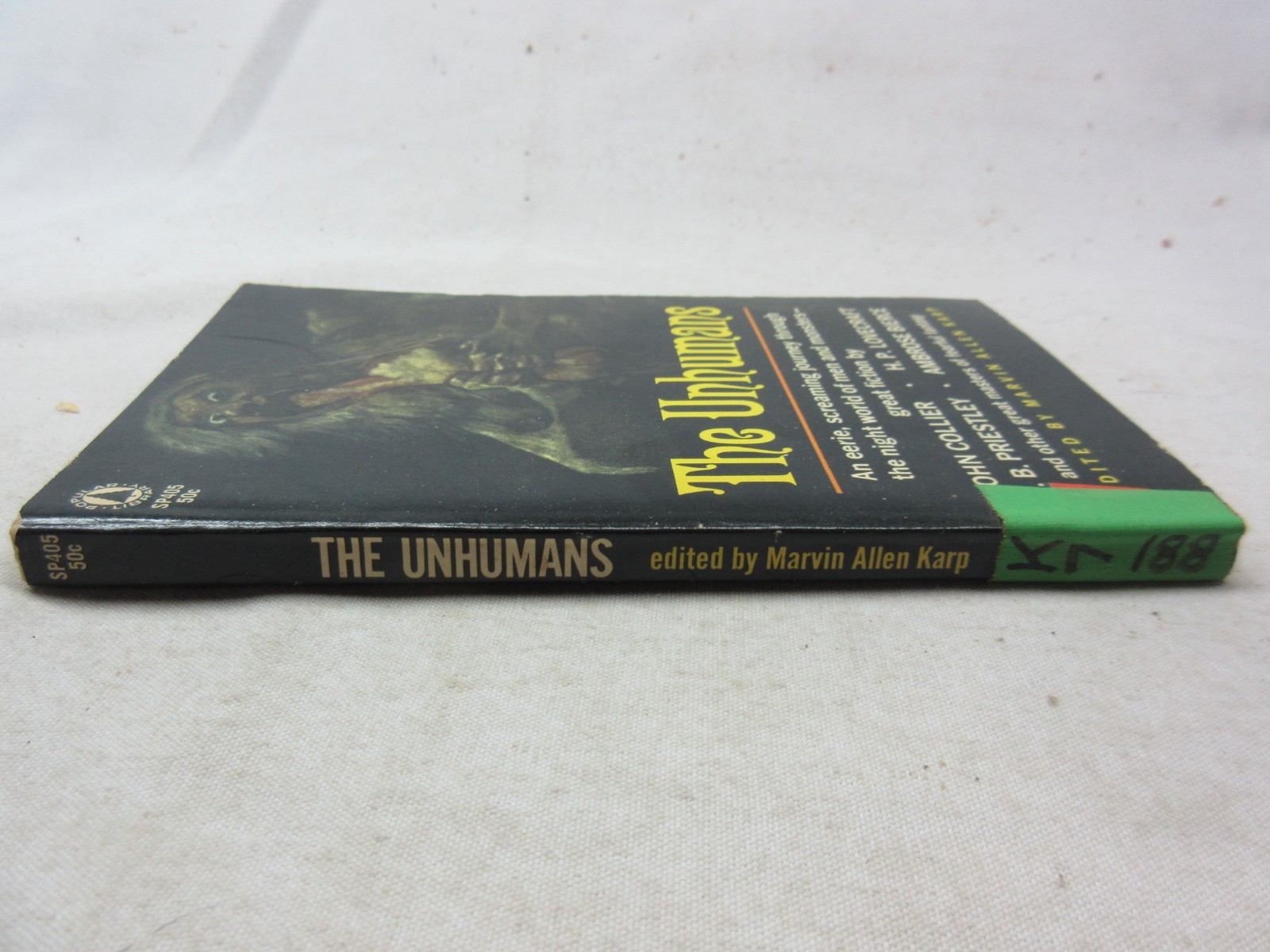 The Unhumans SP405 Popular Library 1965 ed Marvin Allen Karp Horror Anthology (Y