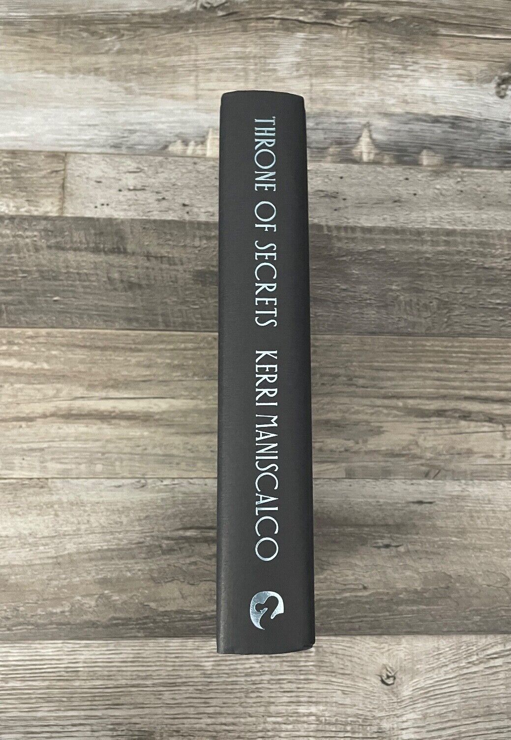 Waterstones THRONE OF SECRETS Kerri Maniscalco SPRAYED EDGES UK 1st/1st