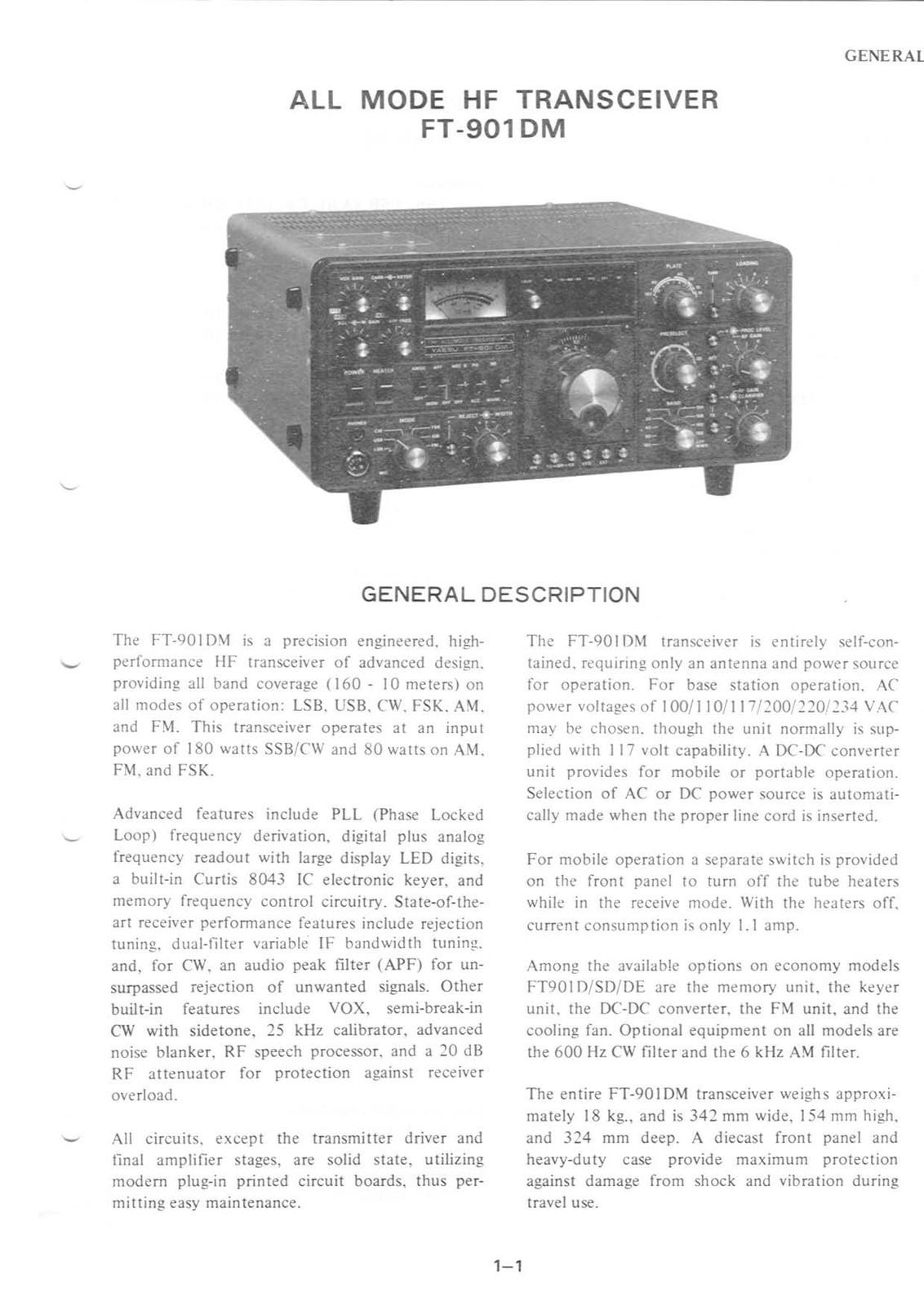 YAESU FT-901 Transceiver Maintenance Service Manual – WIRE BOUND – TOUGH COVERS