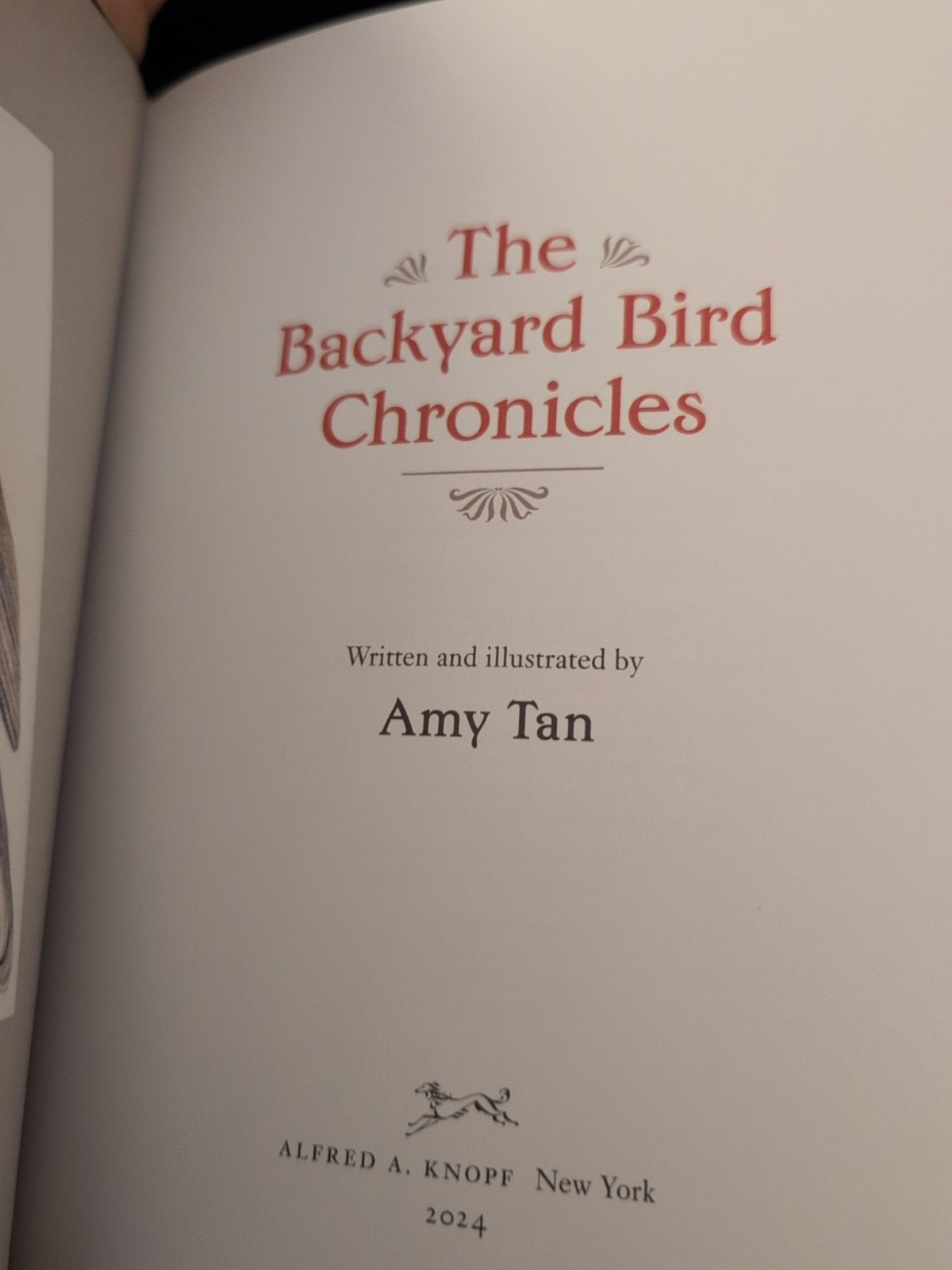 Backyard Bird Chronicles, Paperback by Amy Tan, Used PB W Dj