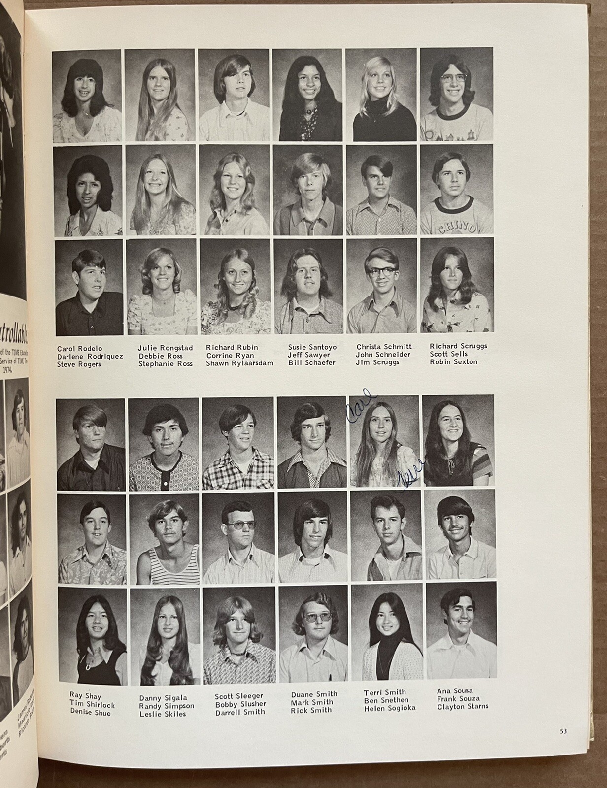 1975 CHINO HIGH SCHOOL YEARBOOK, THE EL CHASQUI, CHINO, CA
