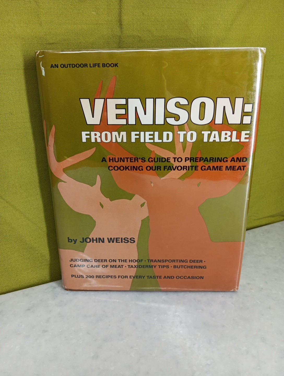 “Venison: From Field To Table” by John Weiss Hard Cover With jacket 1984 nice