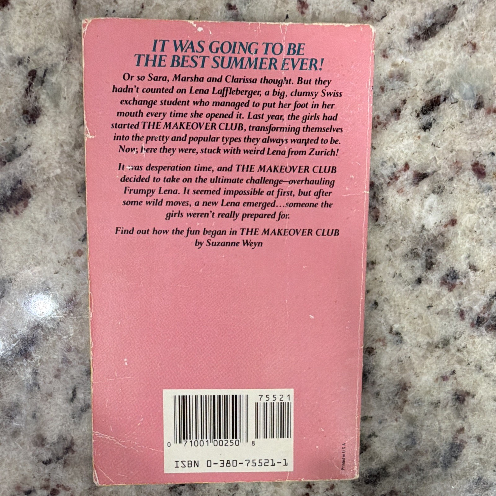 The Makeover Summer Suzanne Weyn Avon Flare 1990 Mass Market Ages 9-12 Novel