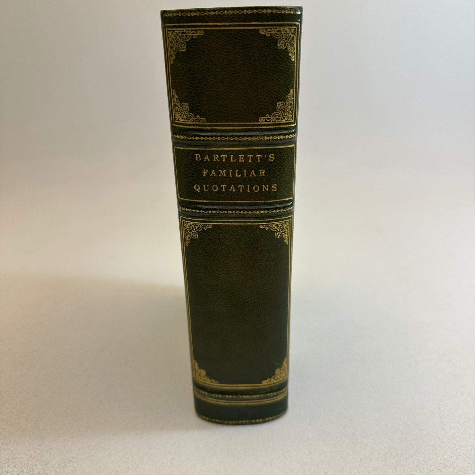 Familiar Quotations John Bartlett 1927 Tenth Edition Leather Bound Fine Binding