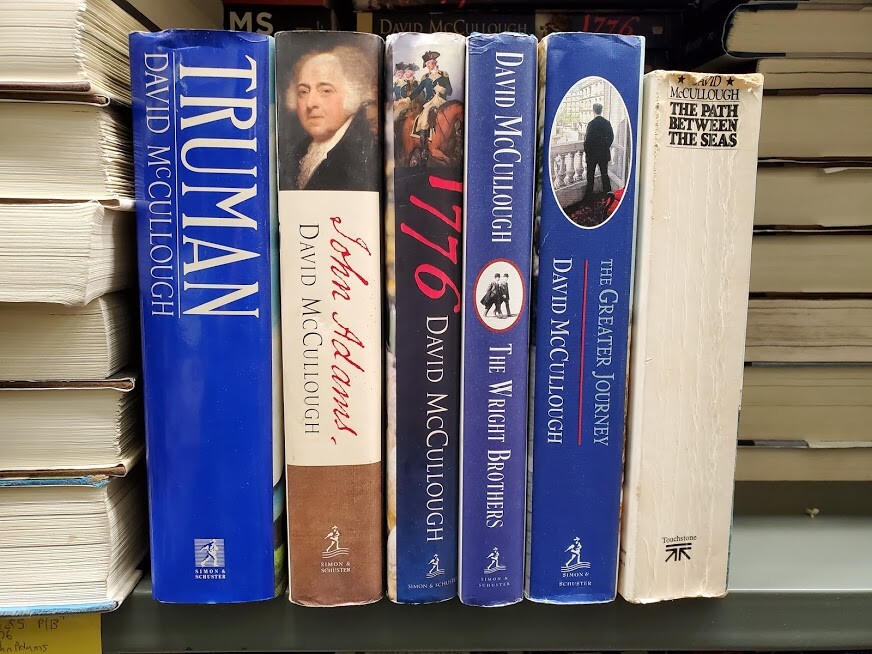 Lot Of 6 David McCullough Books – 1776, John Adams, Truman, Wright Brothers…