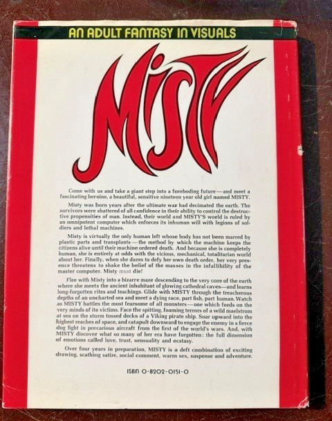 Misty: An Adult Fantasy in Visuals 2nd printing James McQuade 1972 Hard cover
