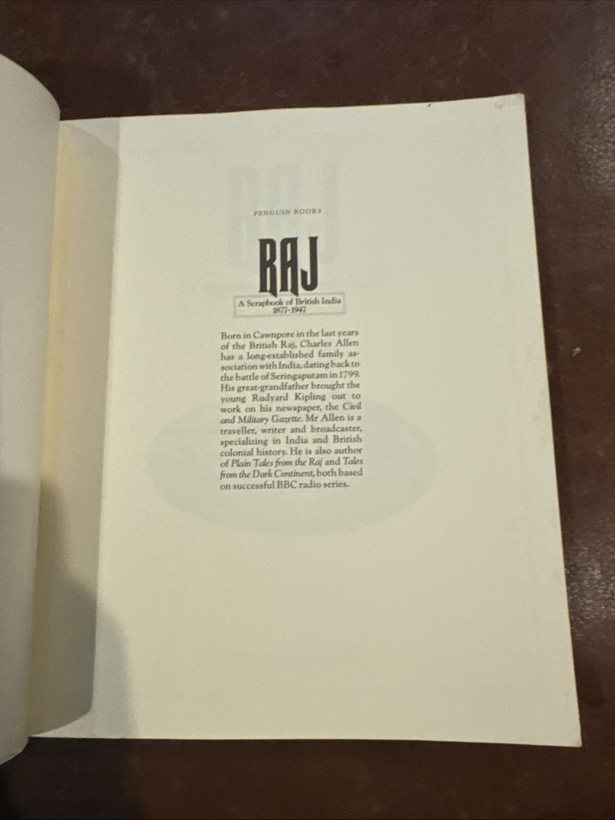 Raj [Paperback] Allen, Charles