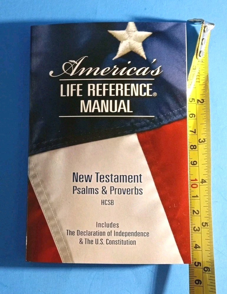 America’s Life Reference Manual New Testament Psalms & Proverbs HCSB Book 6″