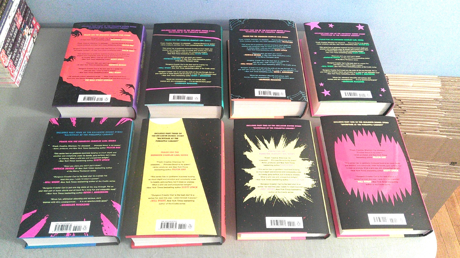 Complete Set Dungeon Crawler Carl 1-8 Complete HC First Ace Ed./Matt Dinniman