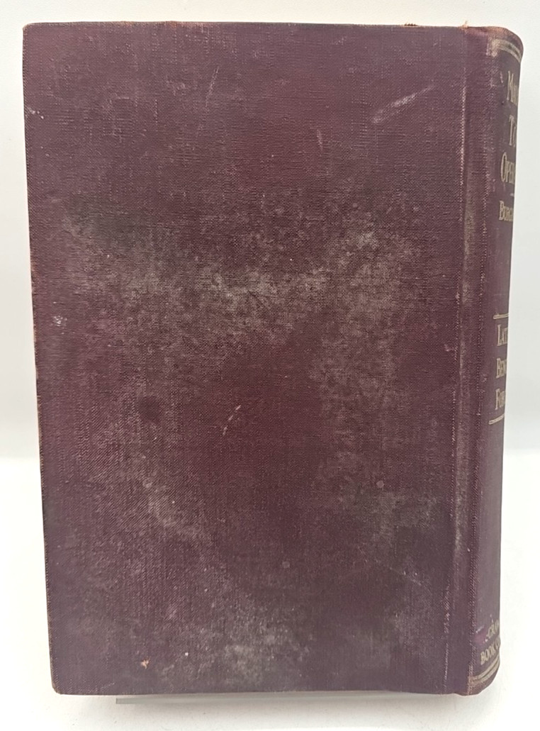 Machine Tool Operation Part 1 Late Bench Forge Henry D. Burghardt 1936 Hardcover