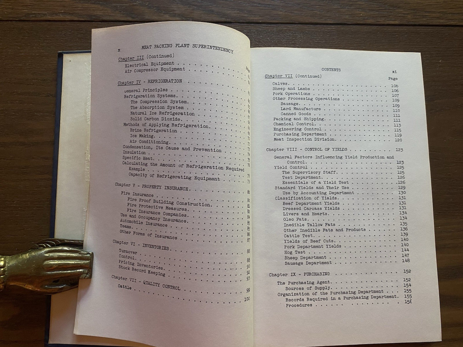 Meat Packing Plant Superintendency 3rd Revised Ed 1955 Hardcover