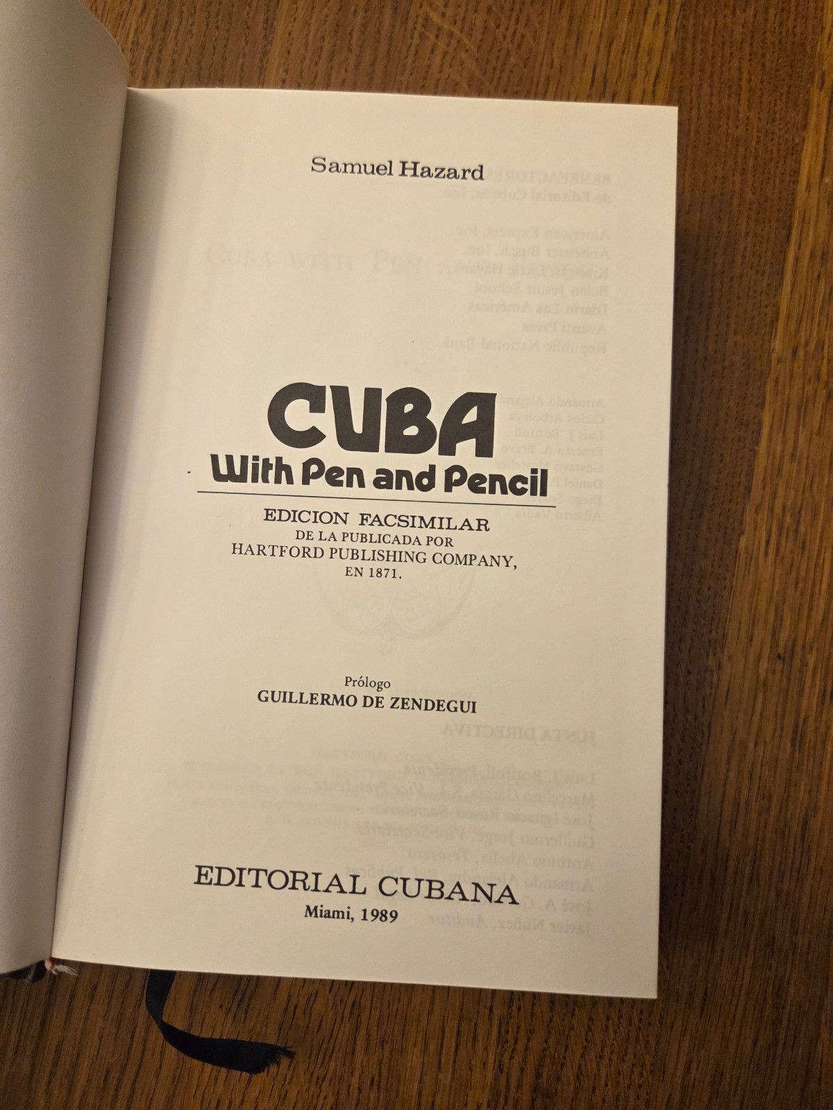 CUBA WITH PEN & PENCIL (EDICION FACSIMILAR) 1989 SAMUEL HAZARD
