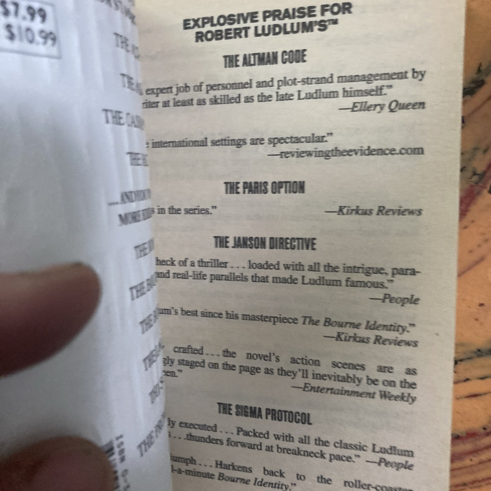 Lazarus Vendetta by Patrick Larkin and Robert Ludlum (2005, Mass Market)