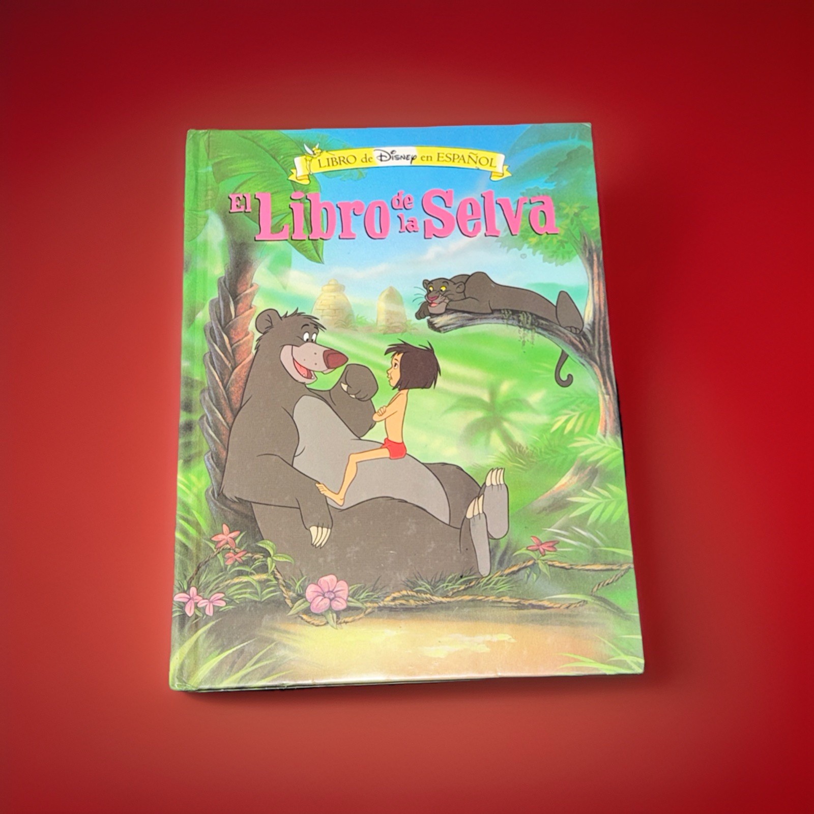 VTG Disney Classic Spanish El Libro De La Selva The Jungle Book 1995 Hardcover