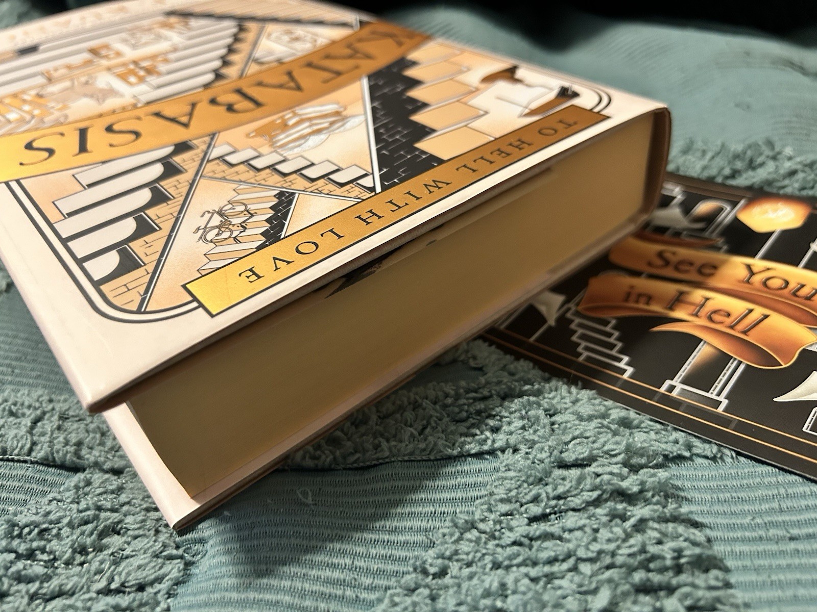 Fairyloot Exclusive Edition Katabasis by R. F. Kuang Hardcover Sprayed Edges