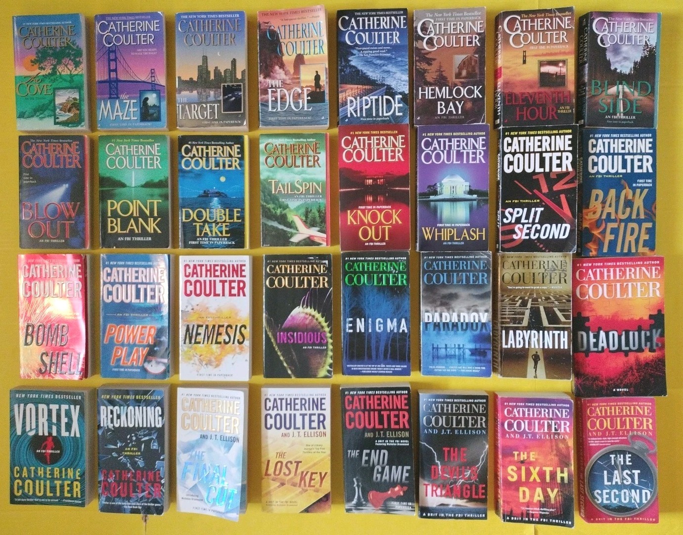 32 CATHERINE COULTER both FBI Series. 1-26 FBI & 1-6 Brit in the FBI, Paperback