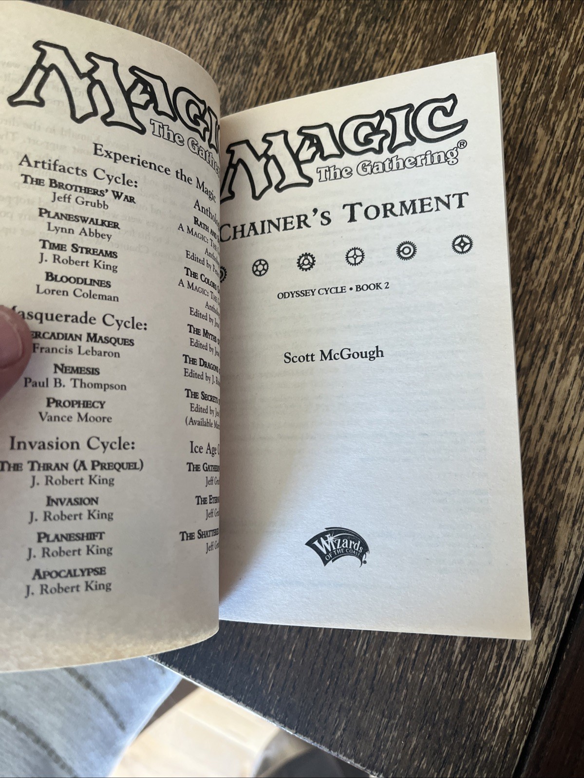 Magic The Gathering Chainer’s Torment Scott McGough 2002 Wizards of the Coast